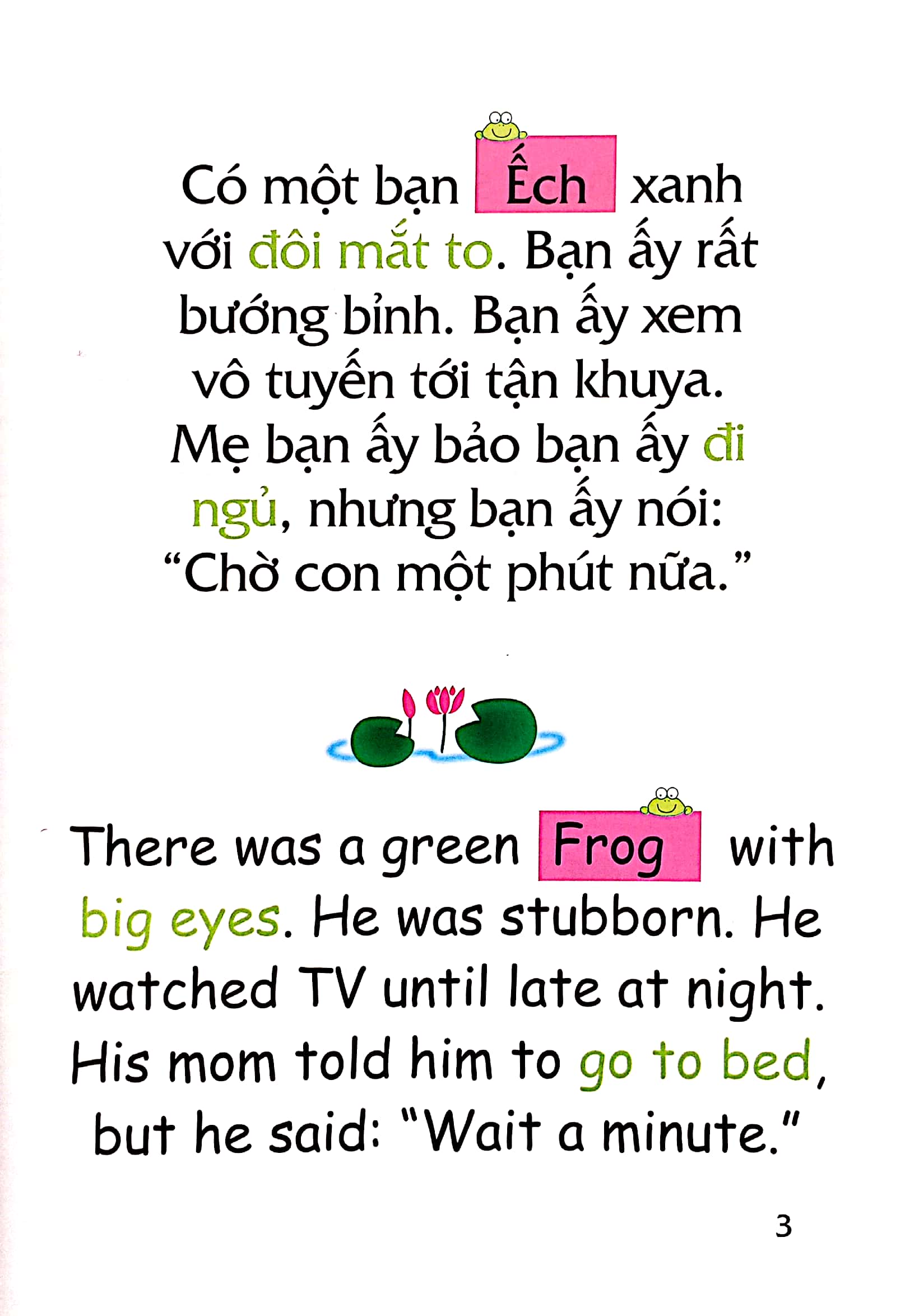 truyện tranh song ngữ việt - anh cho bé - letℹs go to bed early! - hãy đi ngủ sớm!