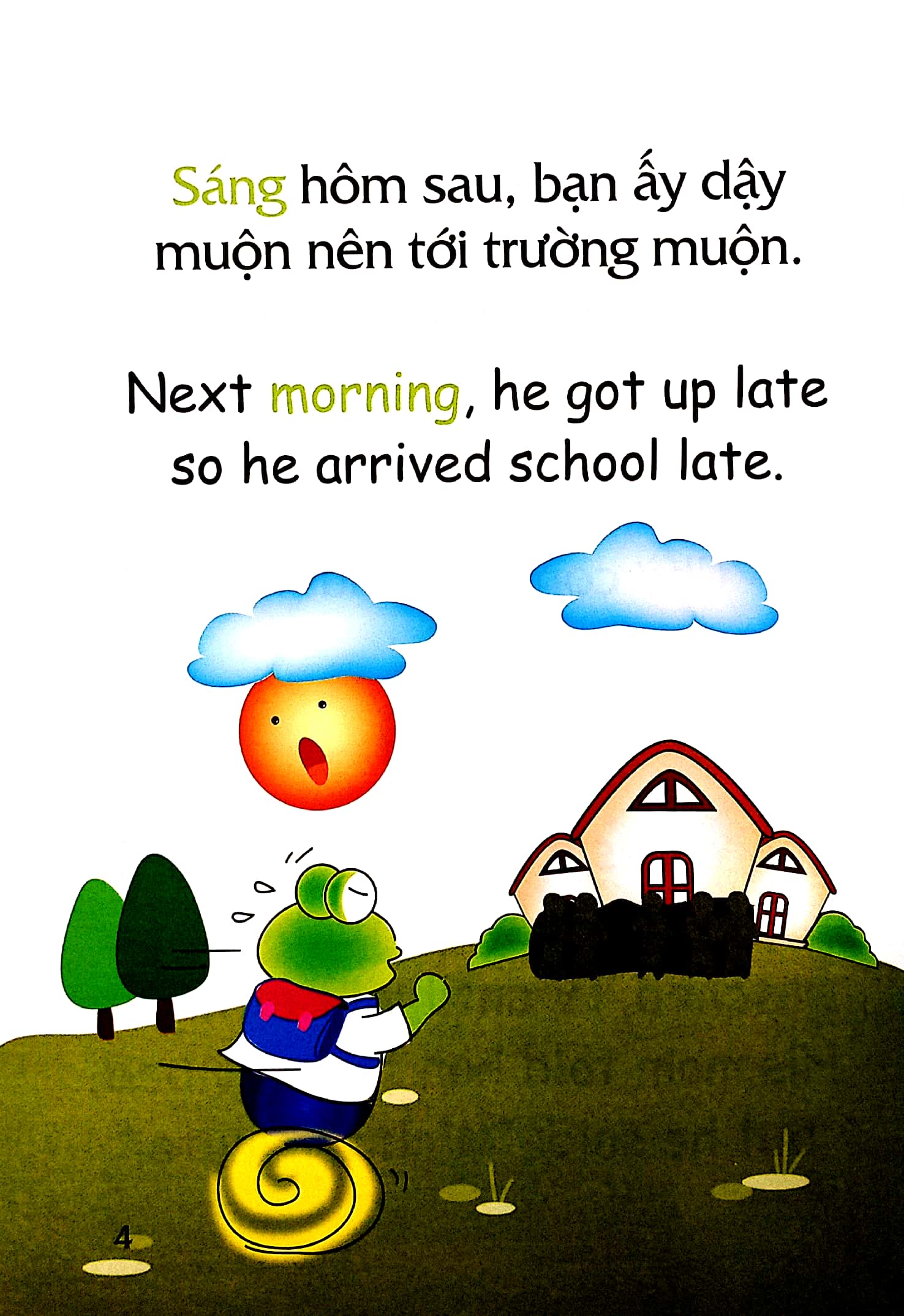 truyện tranh song ngữ việt - anh cho bé - letℹs go to bed early! - hãy đi ngủ sớm!