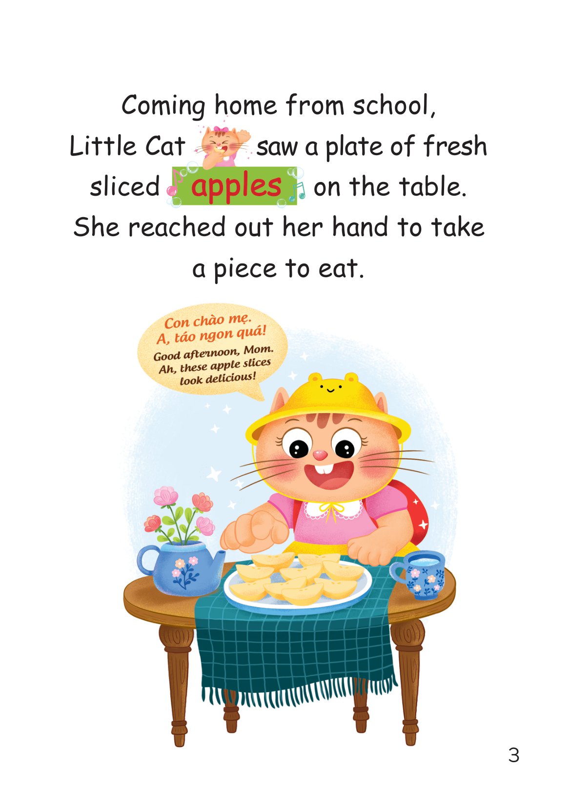 truyện tranh song ngữ việt-anh cho bé - rửa tay sạch sẽ, mạnh khỏe an toàn - washing your hands properly and you are always healthy