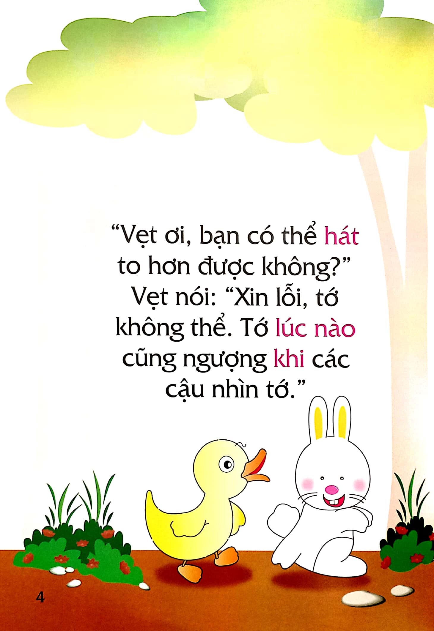 truyện tranh song ngữ việt - anh cho bé - sing, sing, sweet parrot! - hát lên nào bé vẹt ngọt ngào!