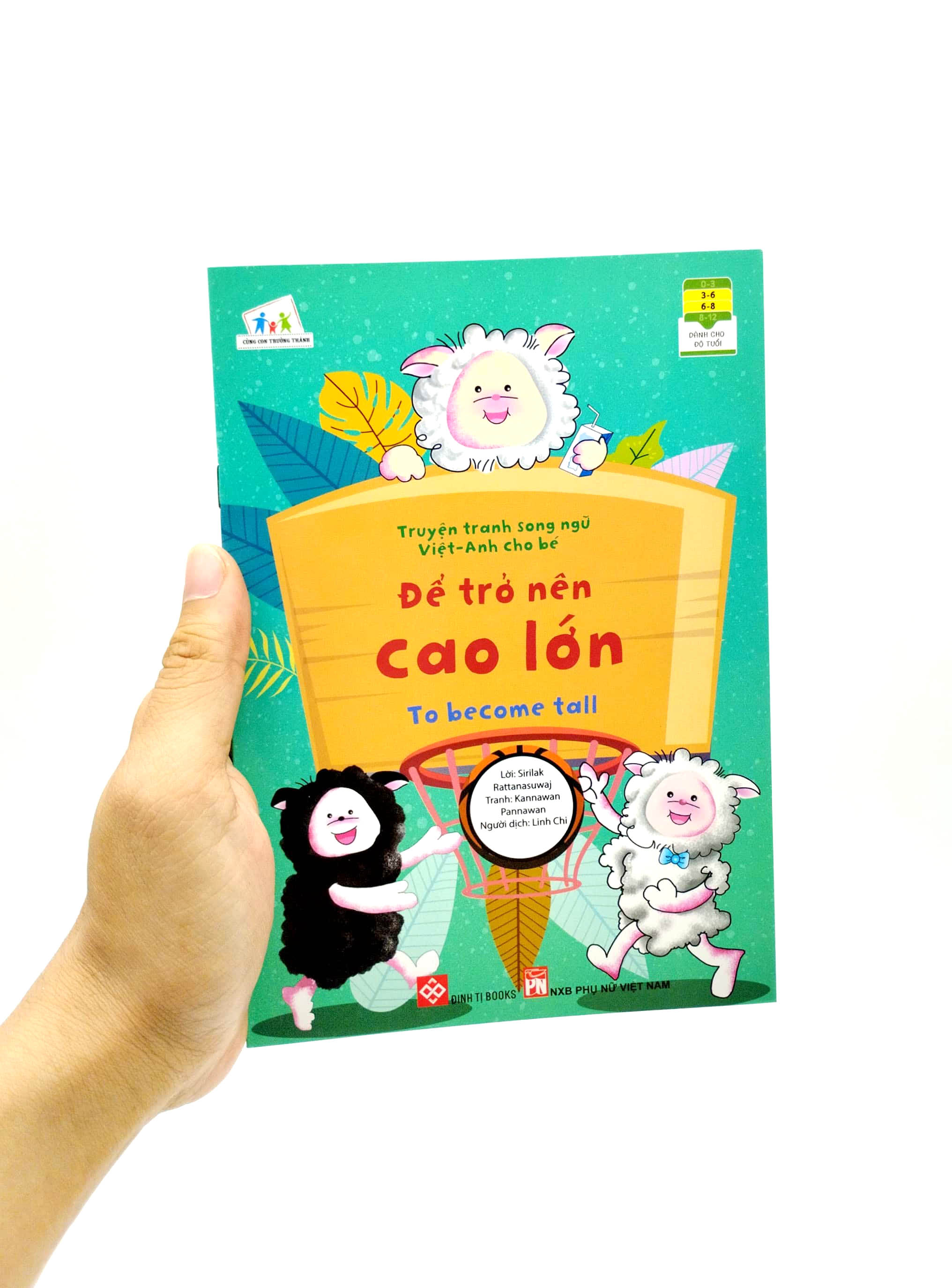 truyện tranh song ngữ việt - anh cho bé - to become tall - để trở nên cao lớn