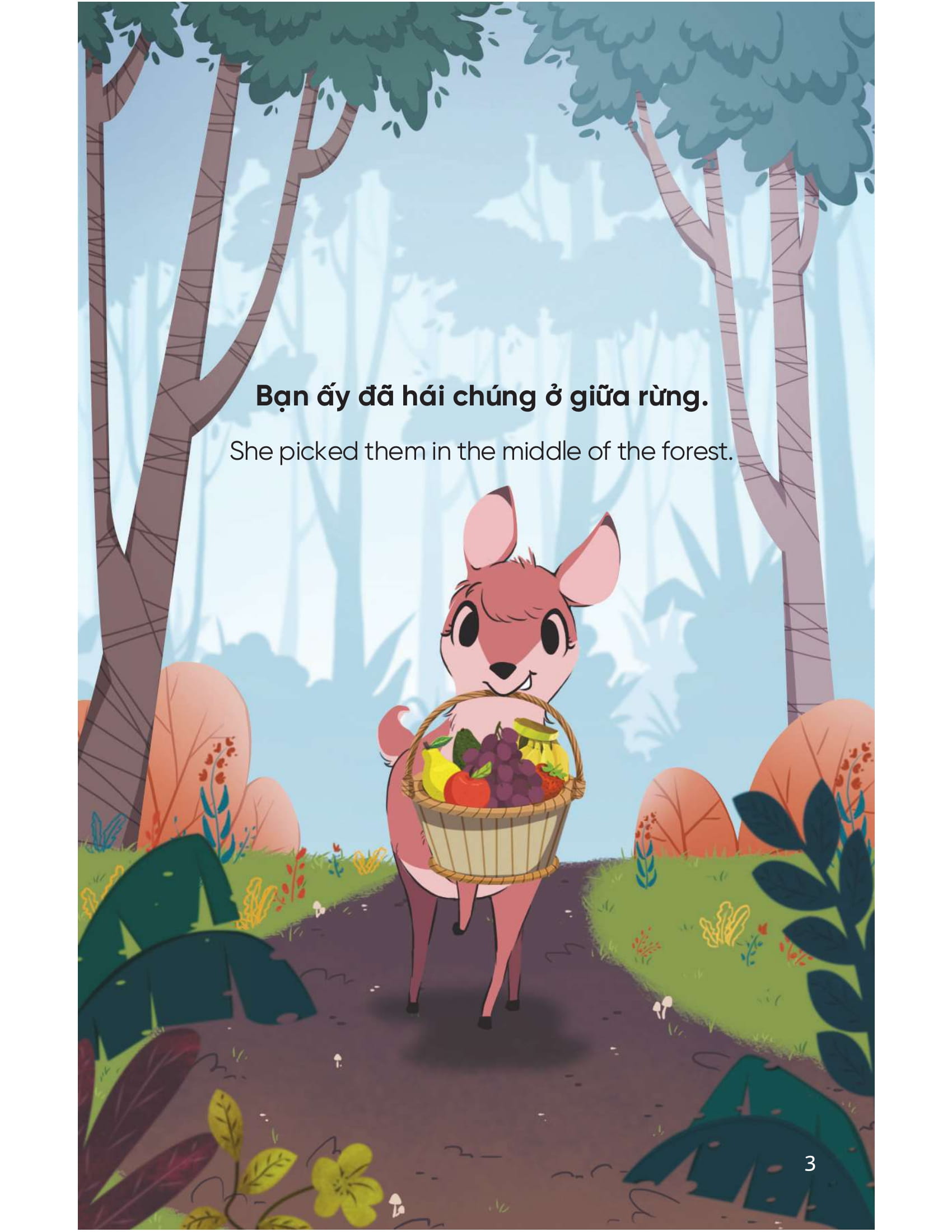 truyện tranh song ngữ việt - anh dành cho trẻ em - cùng học cư xử tốt - bé học sẻ chia - sharing generously