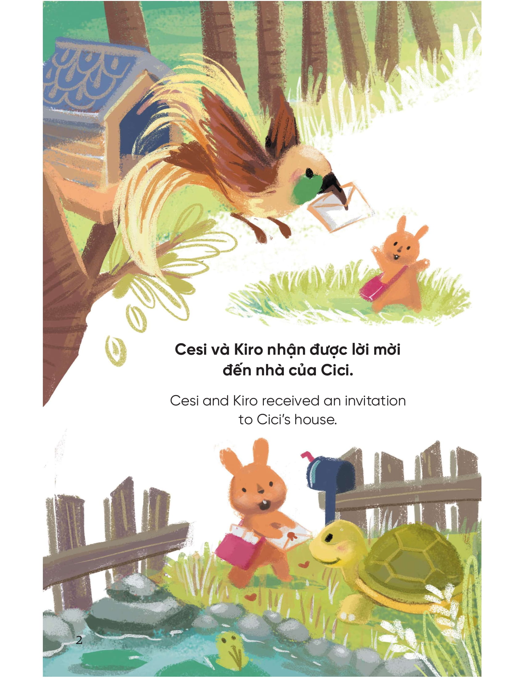 truyện tranh song ngữ việt - anh dành cho trẻ em - cùng học cư xử tốt - bé học tính kiên nhẫn - being patient