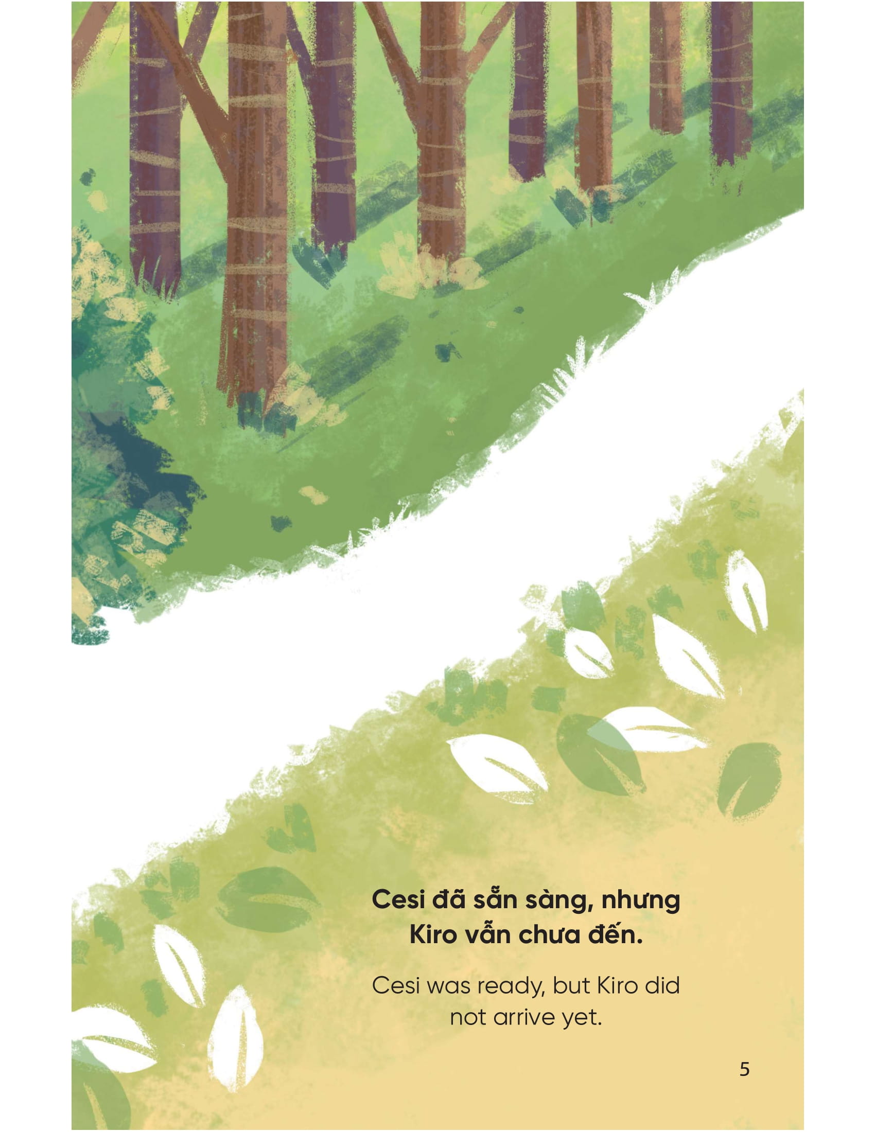 truyện tranh song ngữ việt - anh dành cho trẻ em - cùng học cư xử tốt - bé học tính kiên nhẫn - being patient