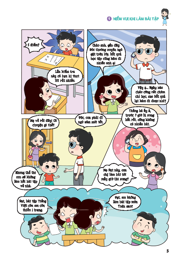 truyện tranh tâm lý học đường - bí quyết học tập bứt phá