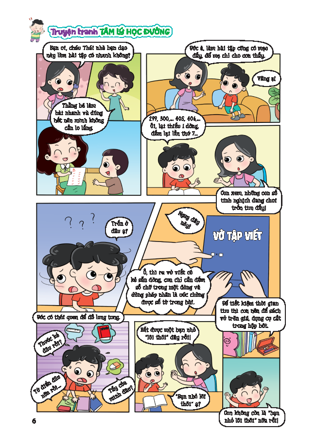 truyện tranh tâm lý học đường - bí quyết học tập bứt phá