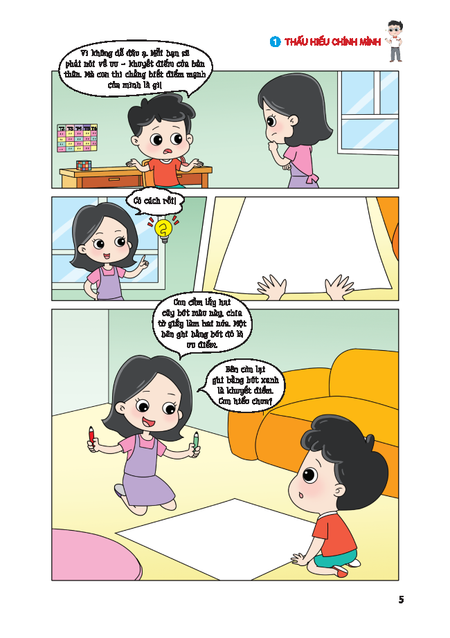 truyện tranh tâm lý học đường - xây dựng niềm tin vào bản thân