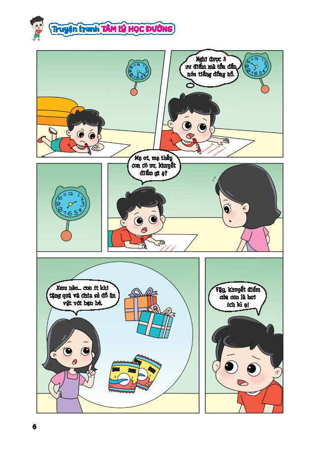 truyện tranh tâm lý học đường - xây dựng niềm tin vào bản thân