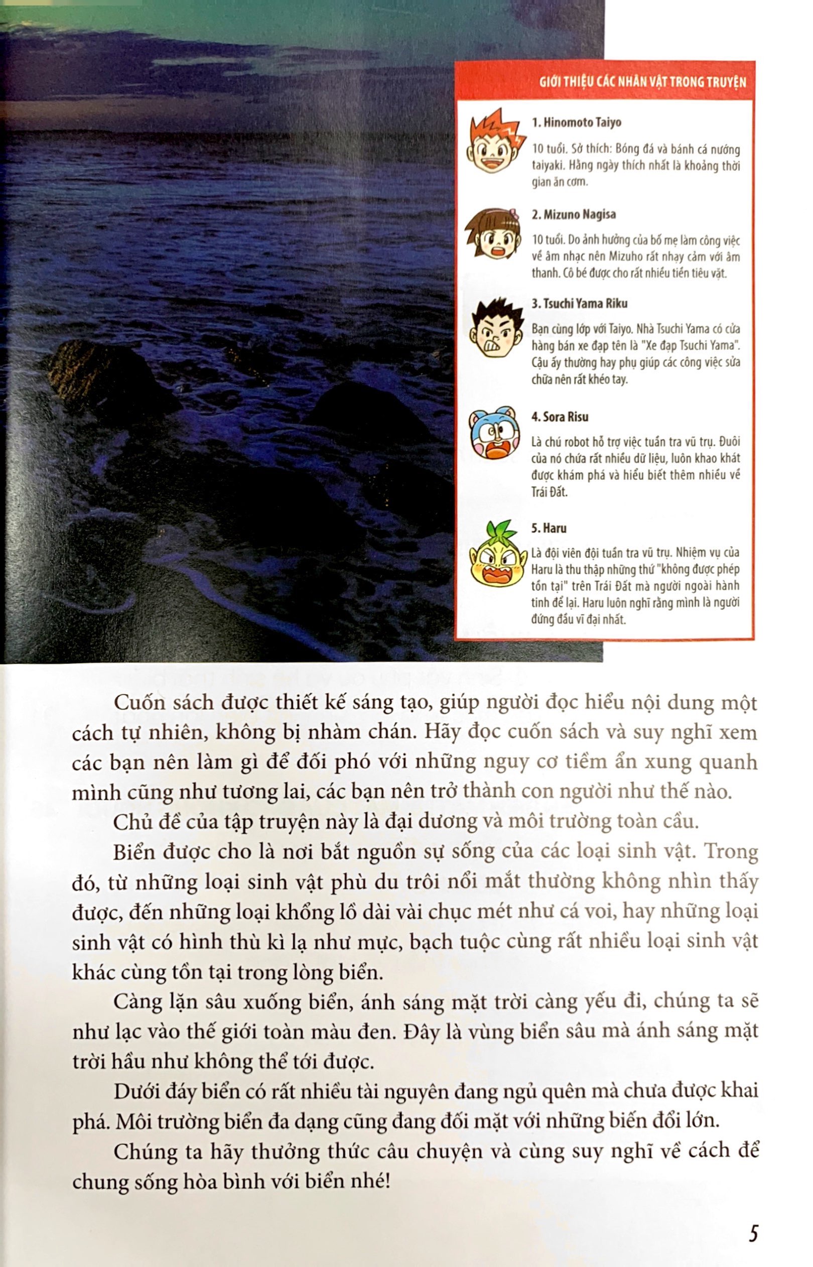 truyện tranh tri thức khoa học - khủng hoảng về đại dương và môi trường toàn cầu