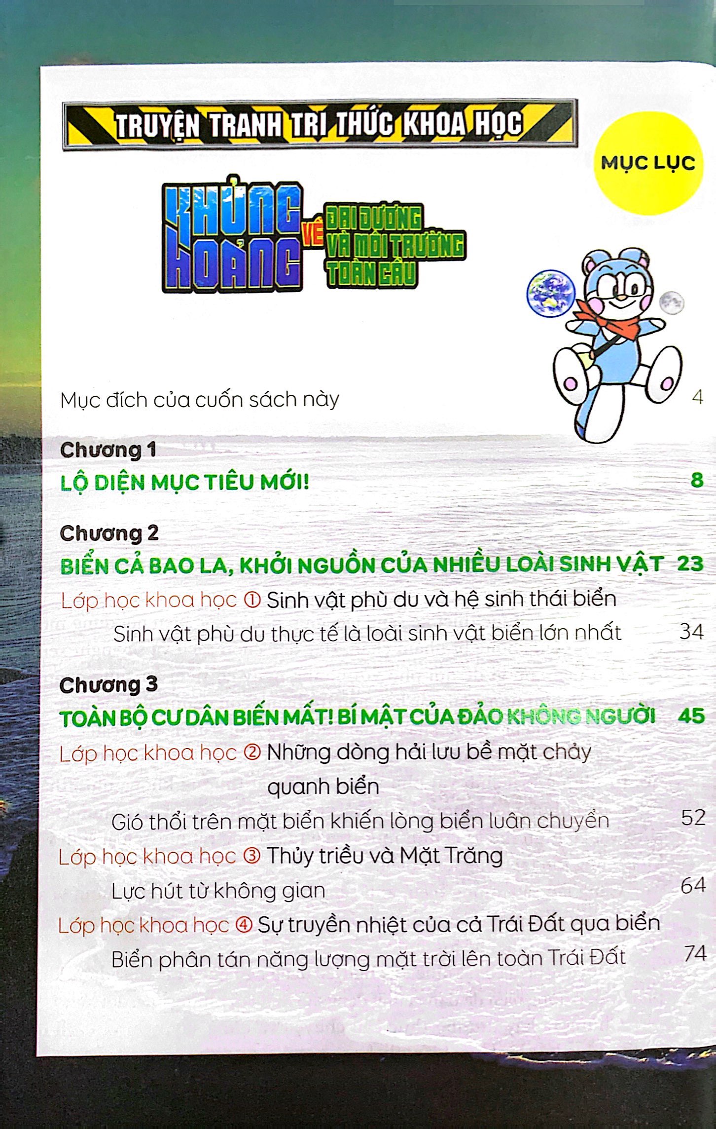 truyện tranh tri thức khoa học - khủng hoảng về đại dương và môi trường toàn cầu