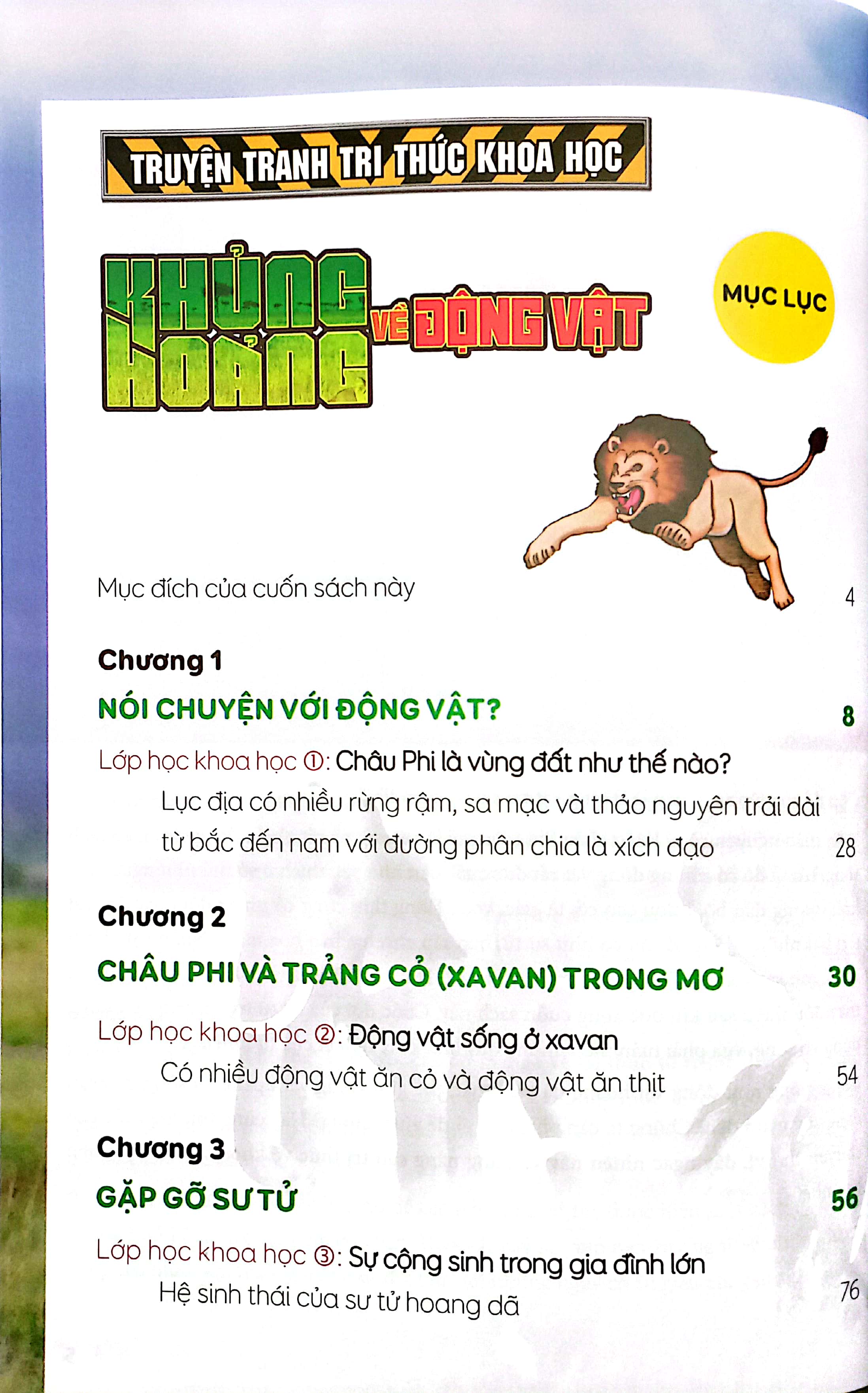 truyện tranh tri thức khoa học - khủng hoảng về động vật