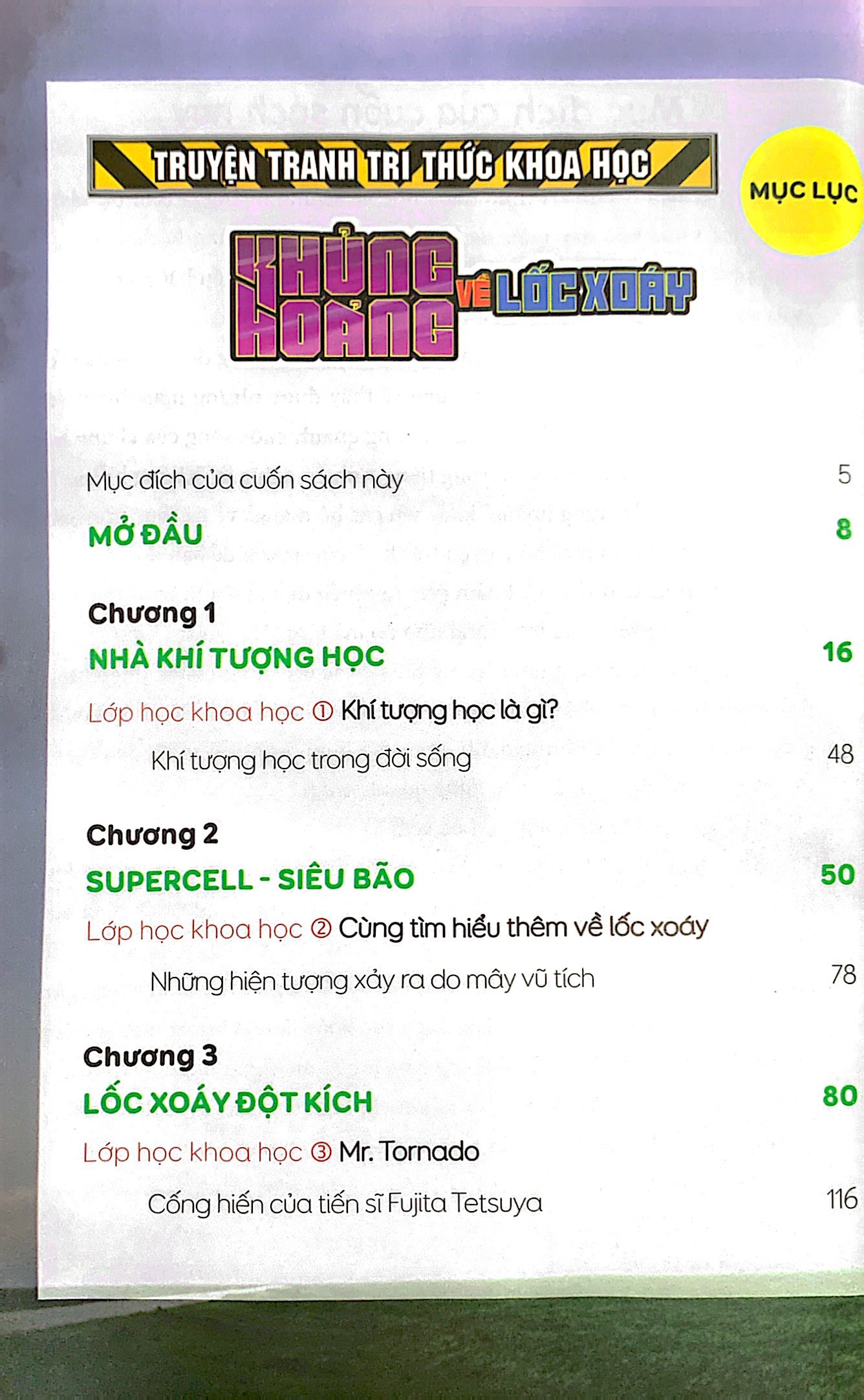 truyện tranh tri thức khoa học - khủng hoảng về lốc xoáy