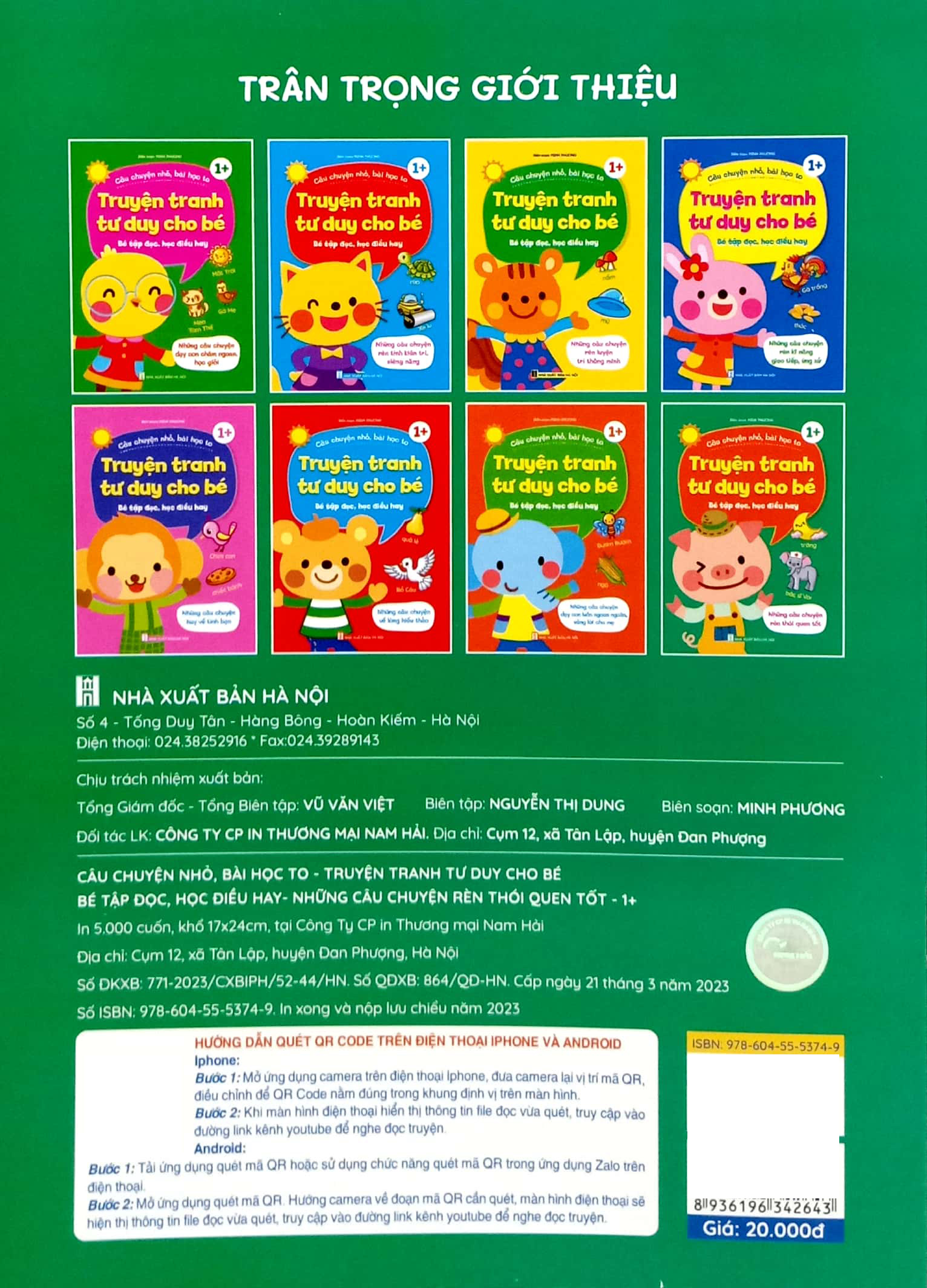 truyện tranh tư duy cho bé - những câu chuyện rèn thói quen tốt