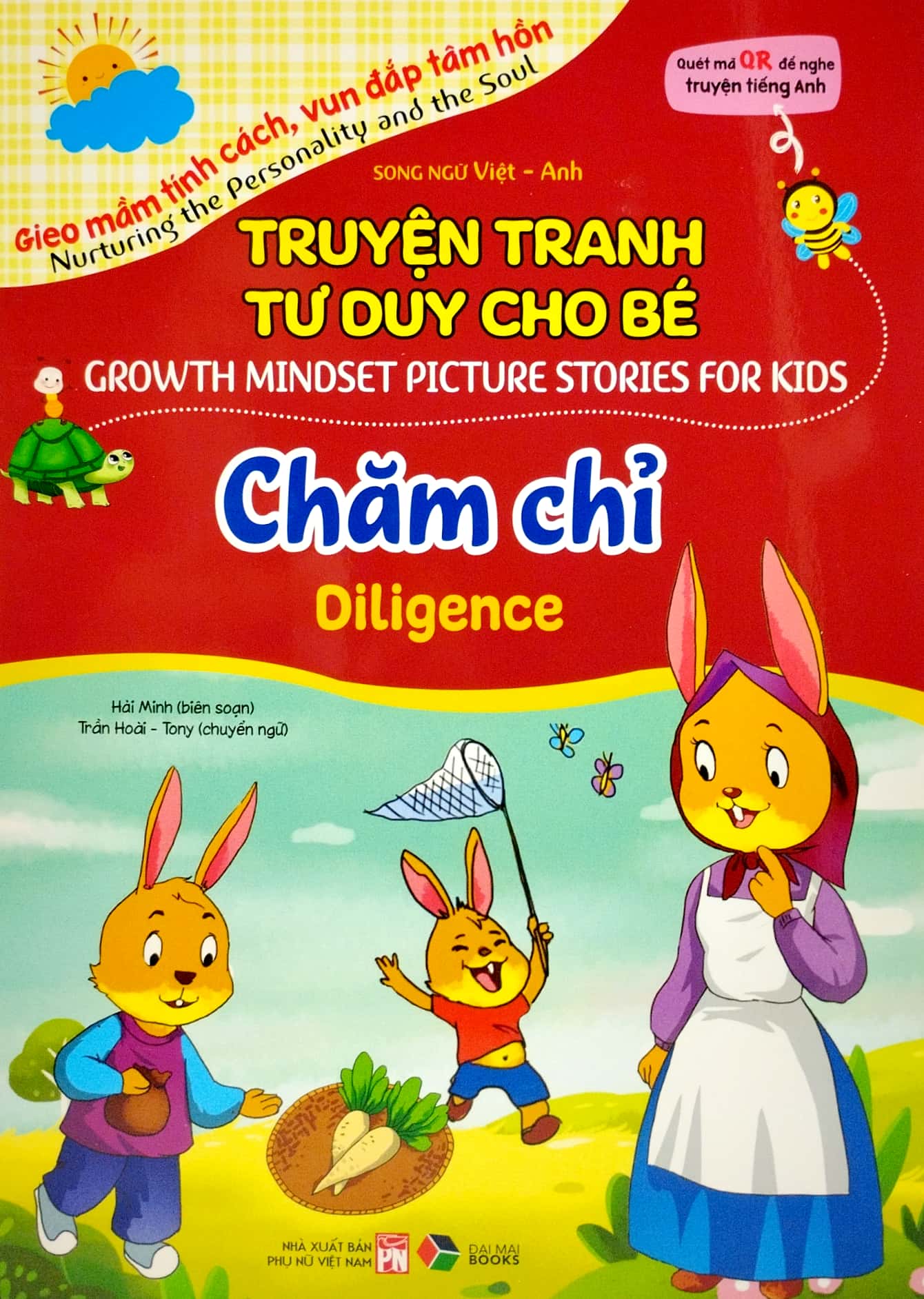 truyện tranh tư duy cho bé - song ngữ việt-anh - chăm chỉ