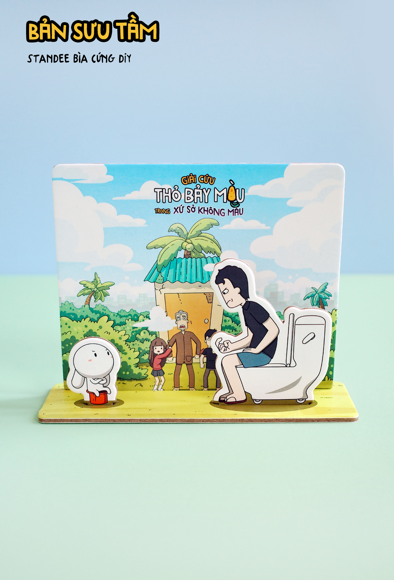 Truyện Tranh Tương Tác - Giải Cứu Thỏ Bảy Màu Trong Xứ Sở Không Màu - Bản Sưu Tầm - Bìa Cứng - Tặng Kèm 1 Hộp Đựng Có Chữ Ký Của Tác Giả + 1 Bookmark + 1 Bìa Áo Ngoài 2 Mặt + 1 Standee Giấy + 3 Sticker Holo + 2 Sticker Nhựa + 3 Huy Hiệu Có Chữ Ký Tác Giả