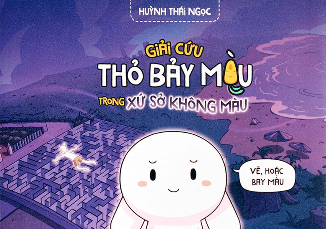 Truyện Tranh Tương Tác - Giải Cứu Thỏ Bảy Màu Trong Xứ Sở Không Màu - Tặng Kèm Bookmark 2 Mặt Cán Holo