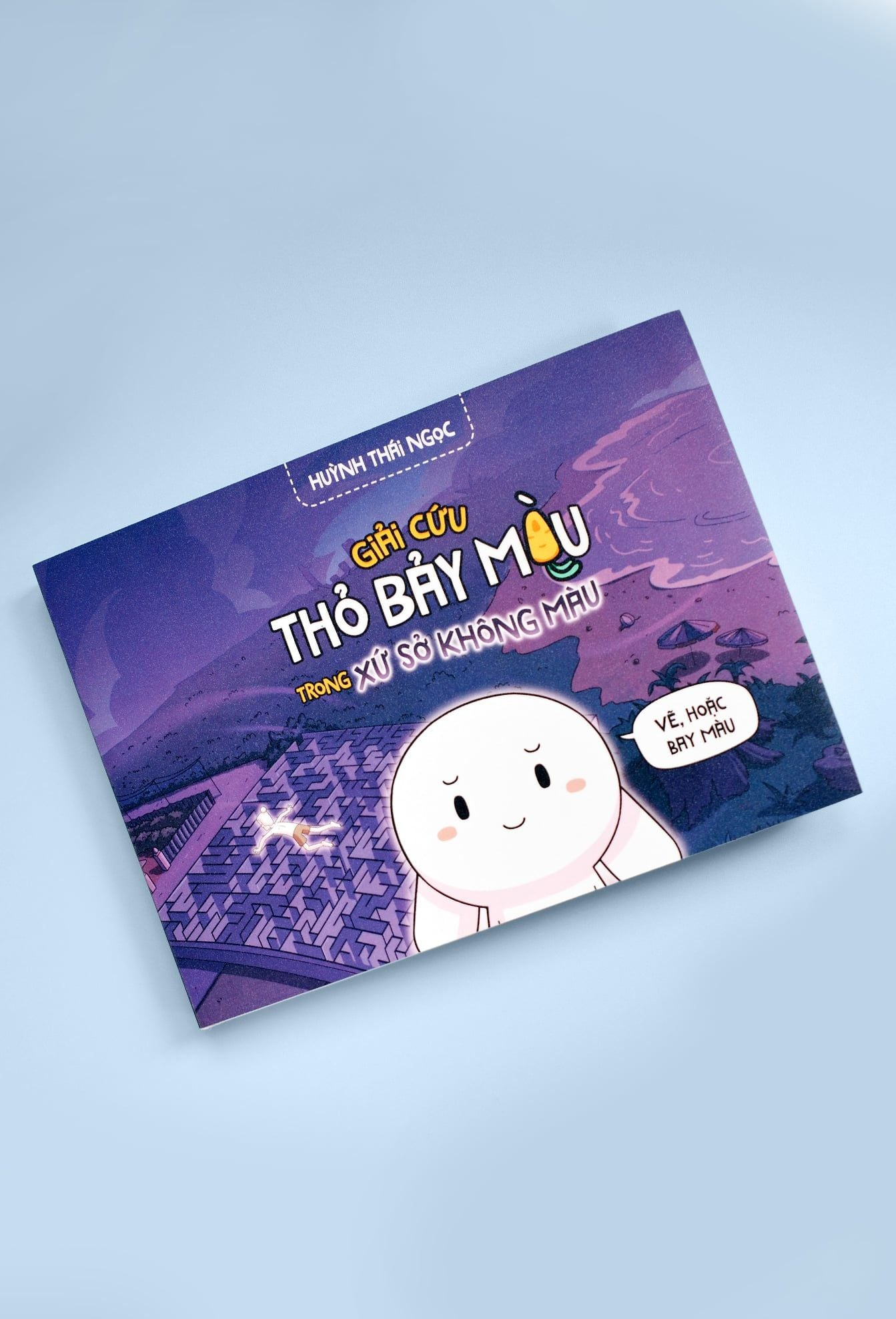 Truyện Tranh Tương Tác - Giải Cứu Thỏ Bảy Màu Trong Xứ Sở Không Màu - Tặng Kèm Bookmark 2 Mặt Cán Holo