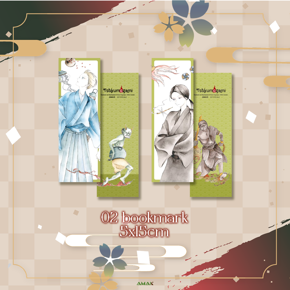 tsukumogami - linh hồn của những đồ vật trăm năm - tặng kèm 2 bookmark hai mặt + 2 tấm sticker