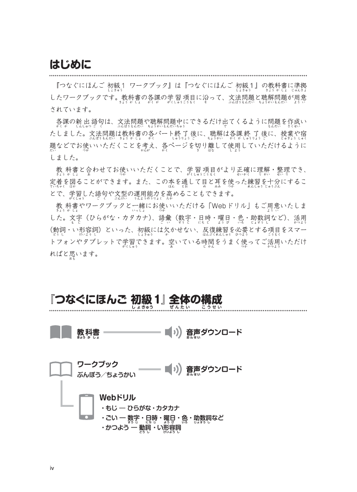 tsunagu nihongo - tiếng nhật kết nối - sơ cấp 1 - sách bài tập