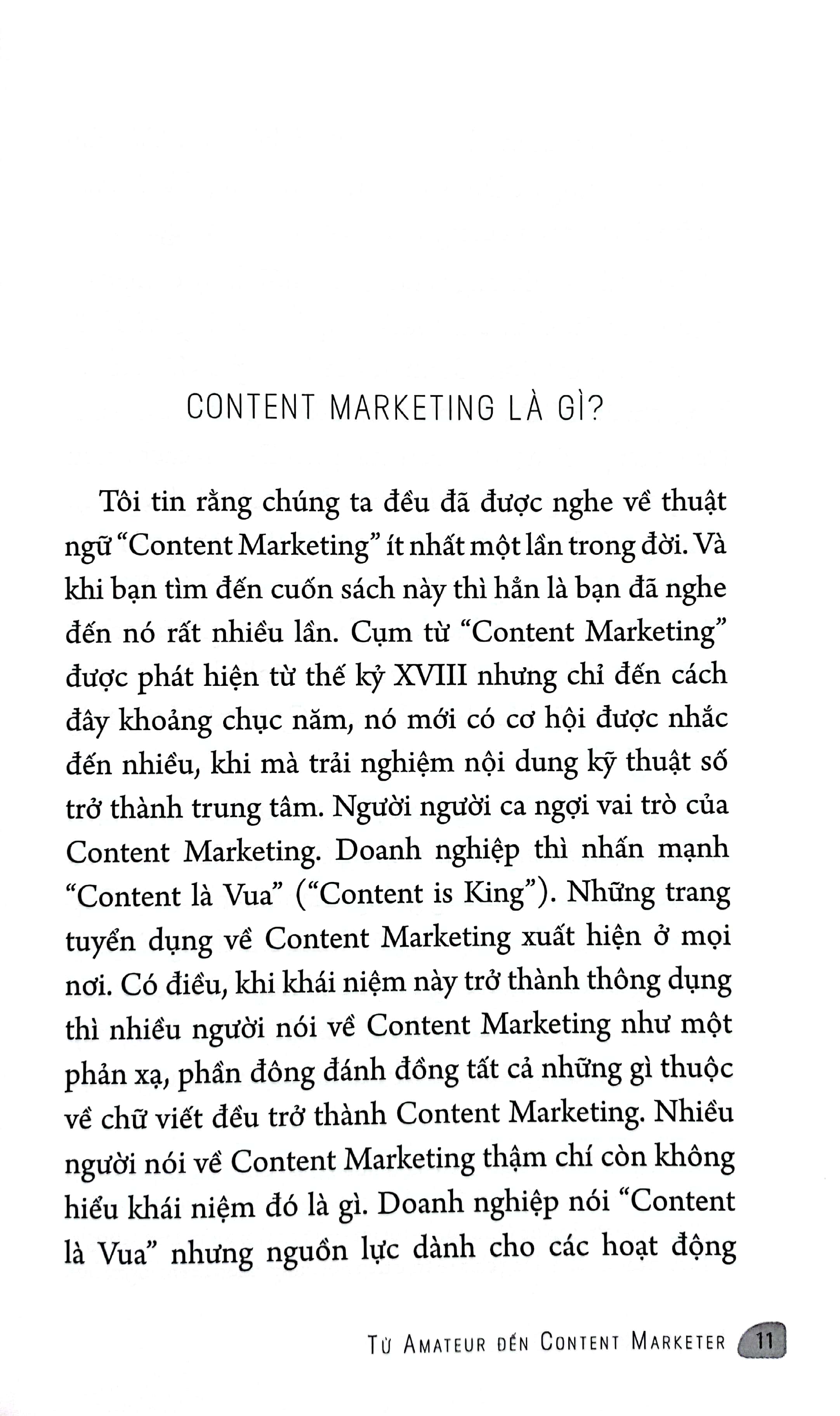 từ amateur đến content marketer