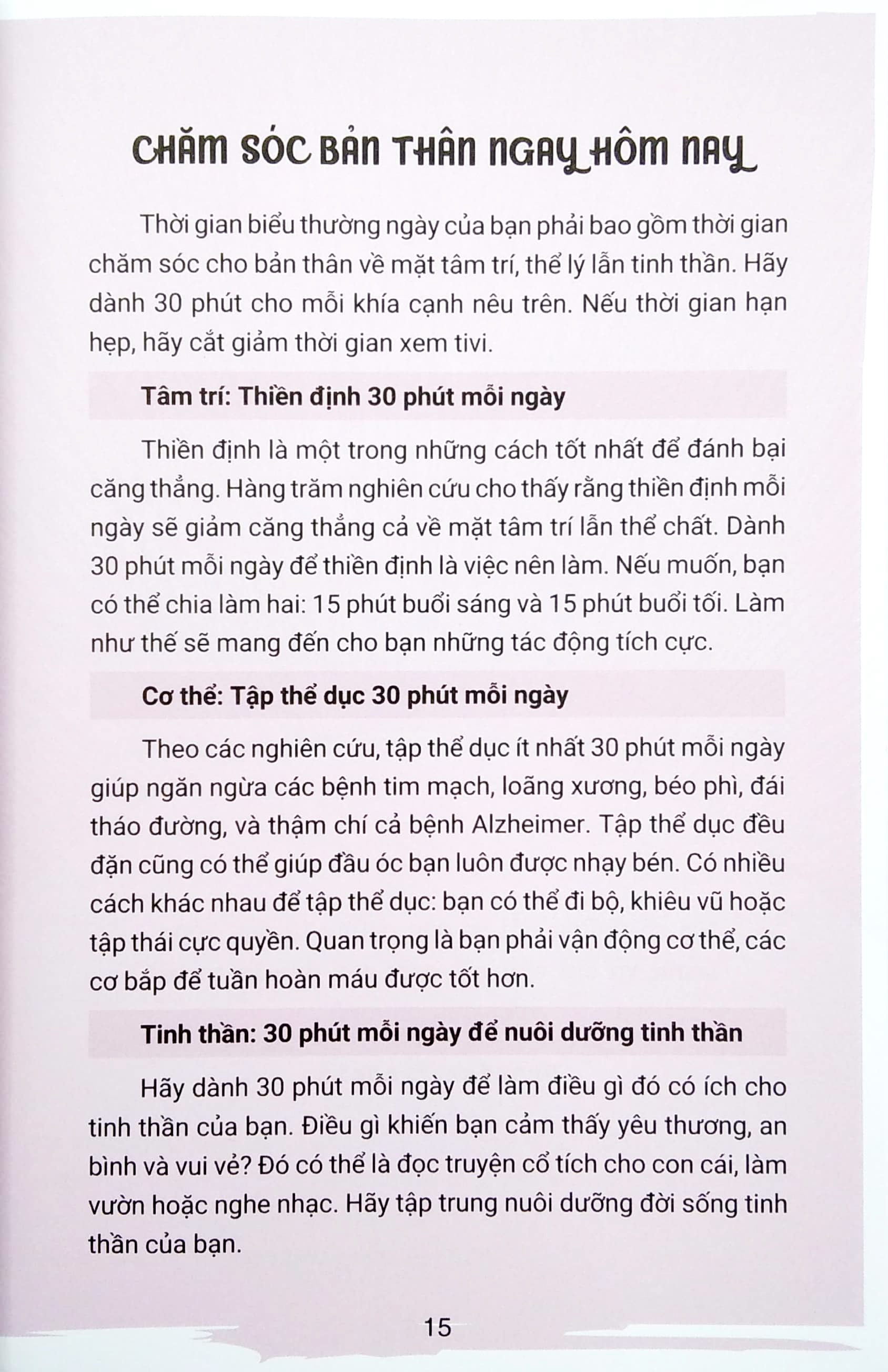 tự chăm sóc cuộc sống - yêu thương bản thân