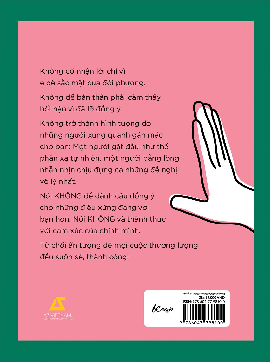 từ chối ấn tượng - thương lượng thành công: nghệ thuật nói không đúng cách