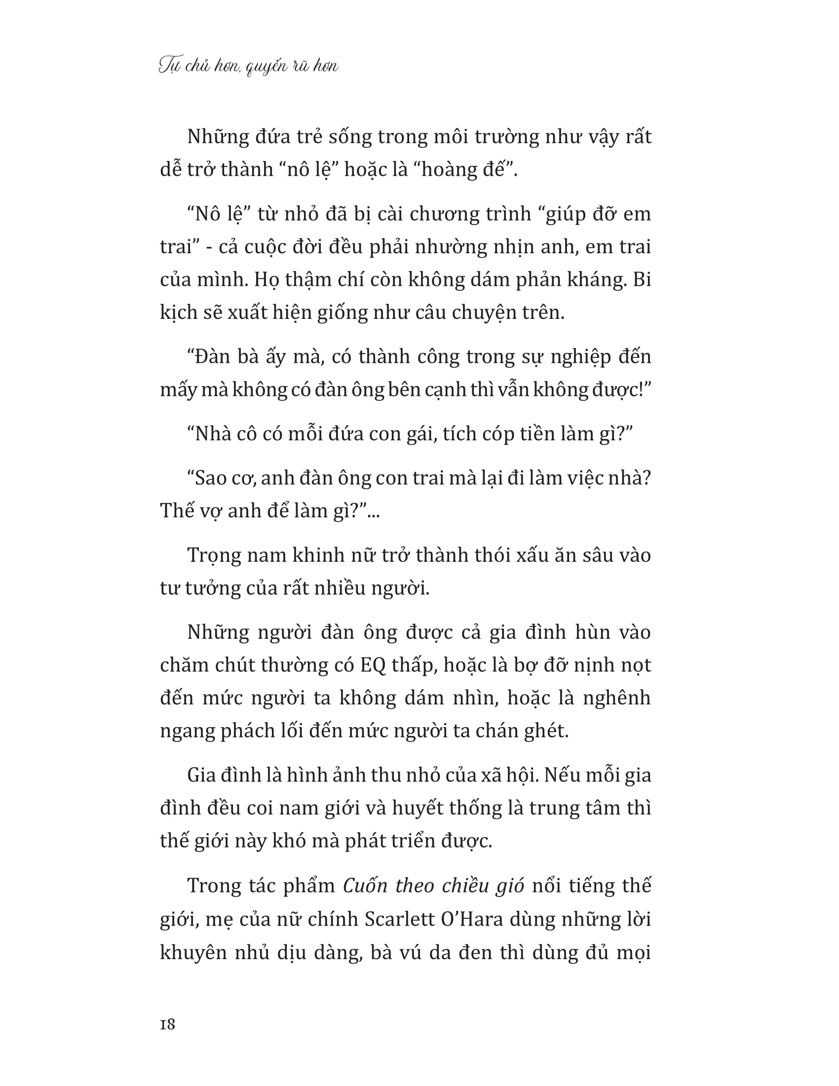 tự chủ hơn quyến rũ hơn