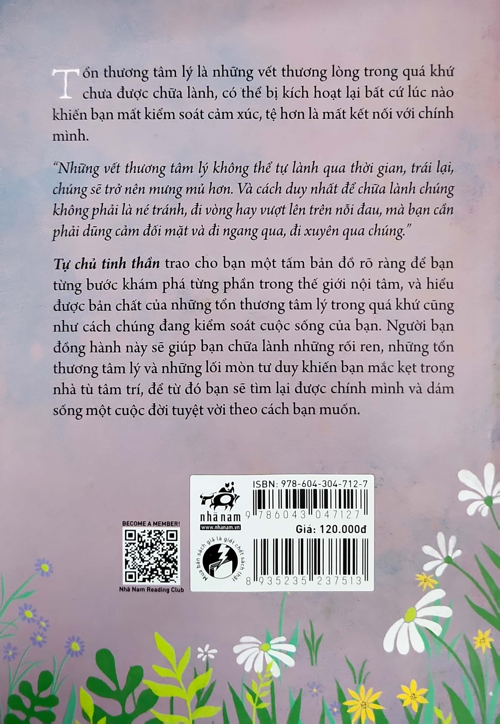 tự chủ tinh thần - sống thức tỉnh để chữa lành tổn thương tâm lý