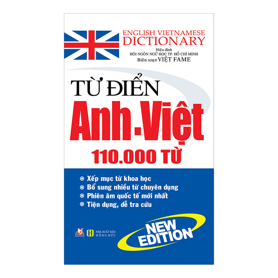 từ điển anh - việt 110.000 từ (tái bản 2020)