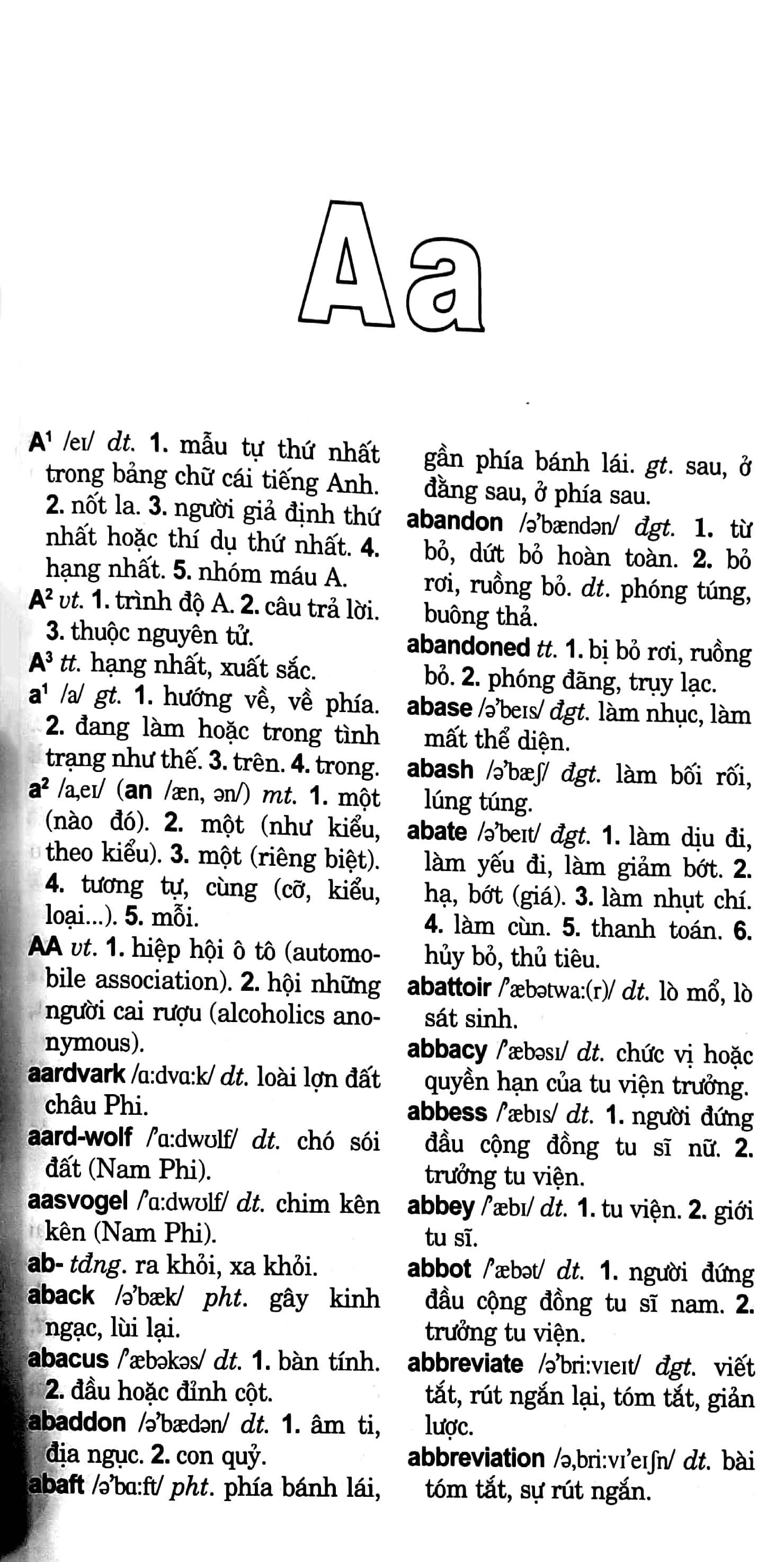 từ điển anh-việt 125.000 từ (tái bản 2024)