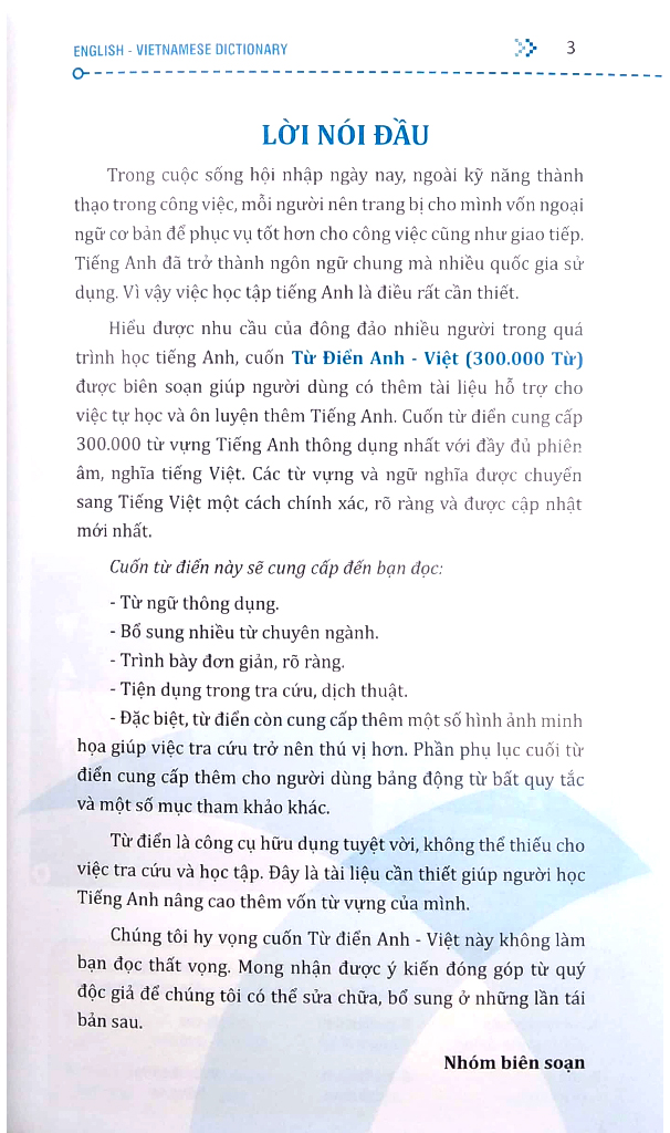 từ điển anh việt 300000 mục từ và định nghĩa (tái bản) - bìa cứng