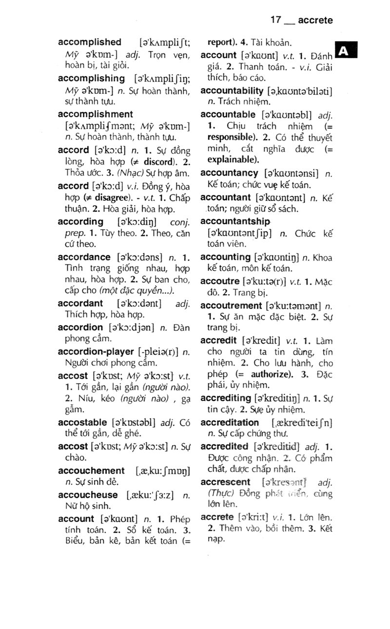 từ điển anh - việt 340.000 mục từ và định nghĩa (tái bản 2022) (bìa cứng)