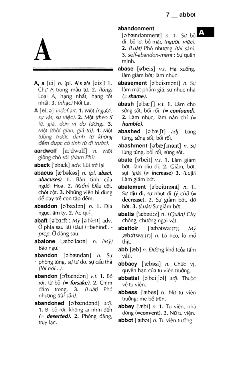 từ điển anh - việt 340.000 mục từ và định nghĩa (tái bản 2022) (bìa cứng)