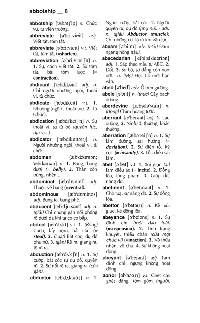 từ điển anh - việt 340.000 mục từ và định nghĩa (tái bản 2022) (bìa cứng)