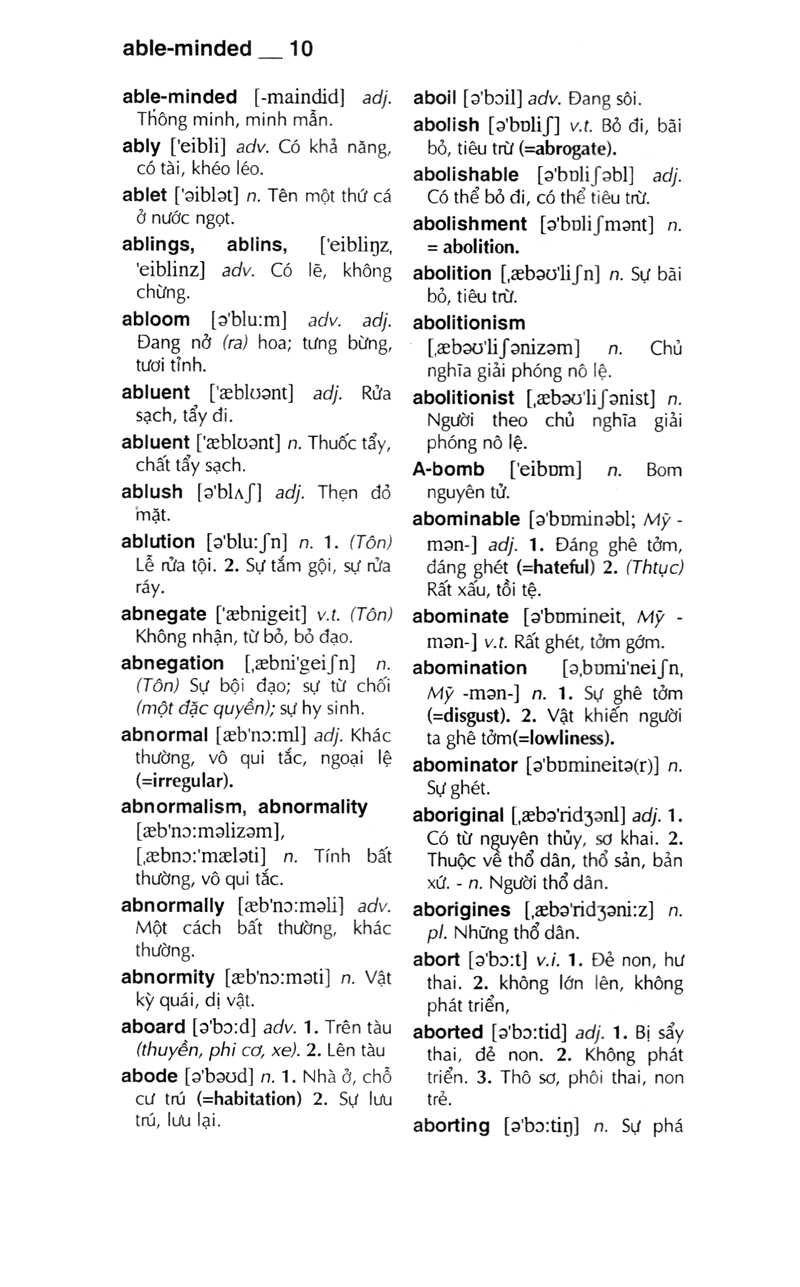 từ điển anh - việt 340.000 mục từ và định nghĩa (tái bản 2022) (bìa cứng)