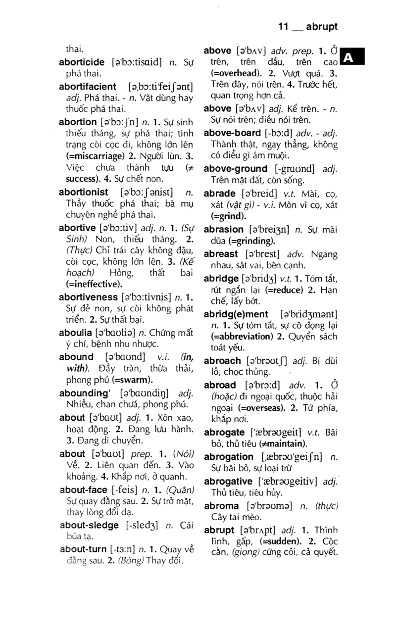 từ điển anh - việt 340.000 mục từ và định nghĩa (tái bản 2022) (bìa cứng)