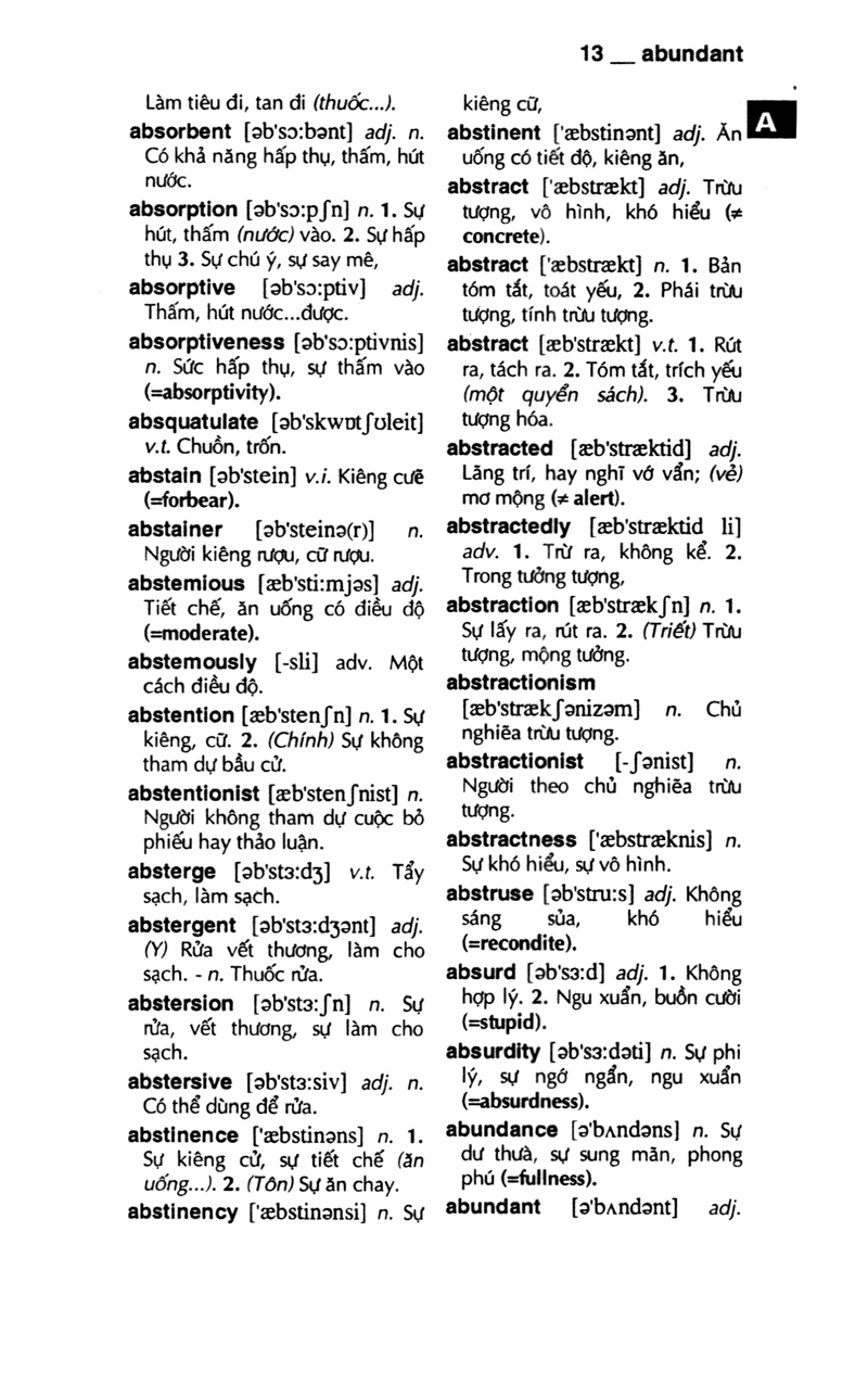 từ điển anh - việt 340.000 mục từ và định nghĩa (tái bản 2022) (bìa cứng)
