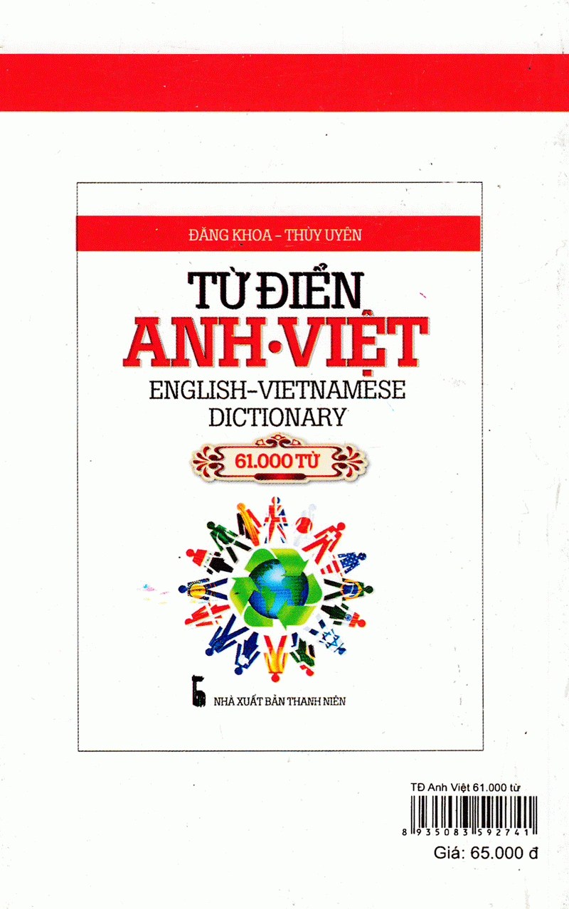 từ điển anh - việt (61.000 từ) - sách bỏ túi