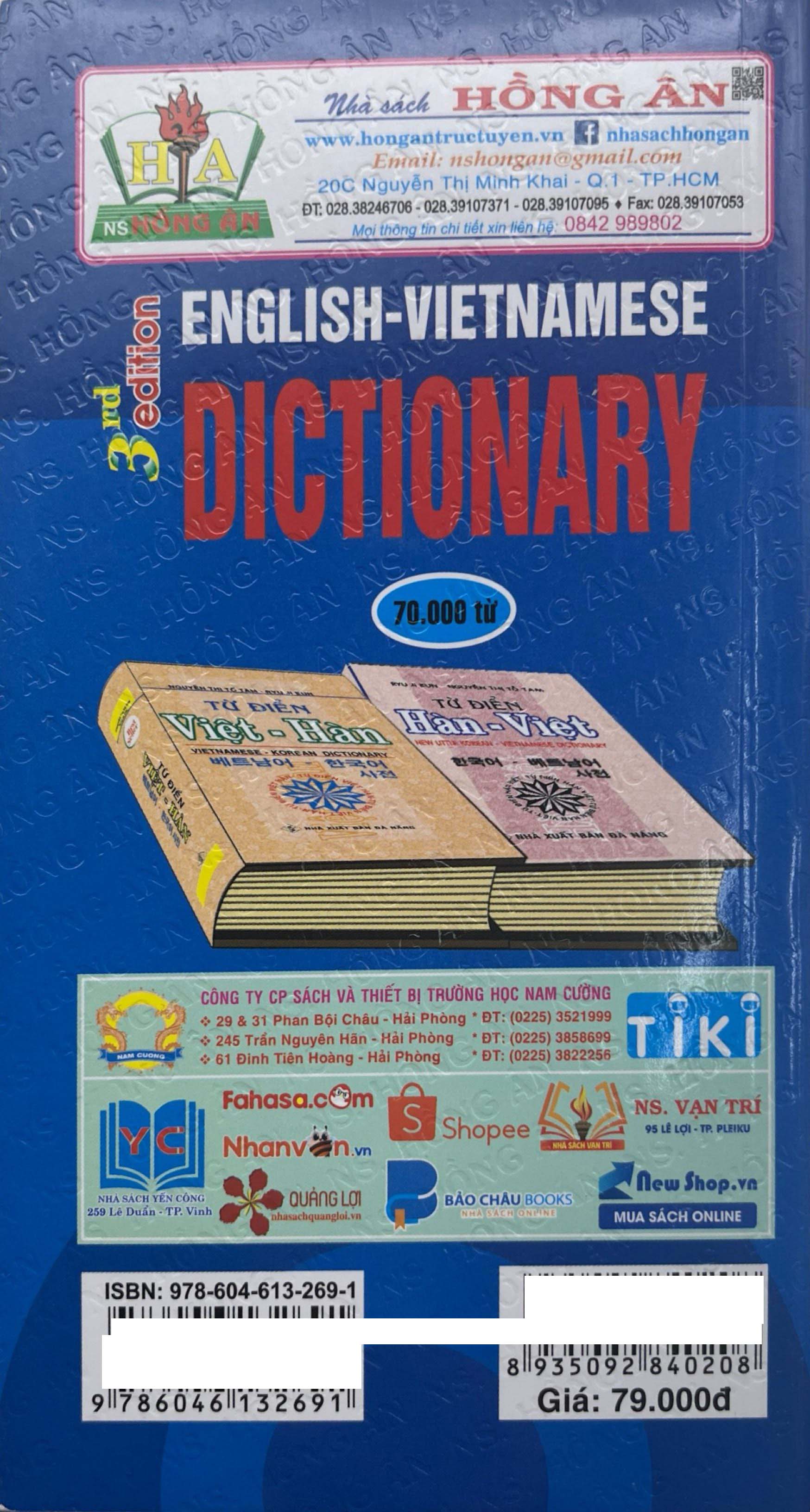 Từ Điển Anh-Việt 70.000 Từ