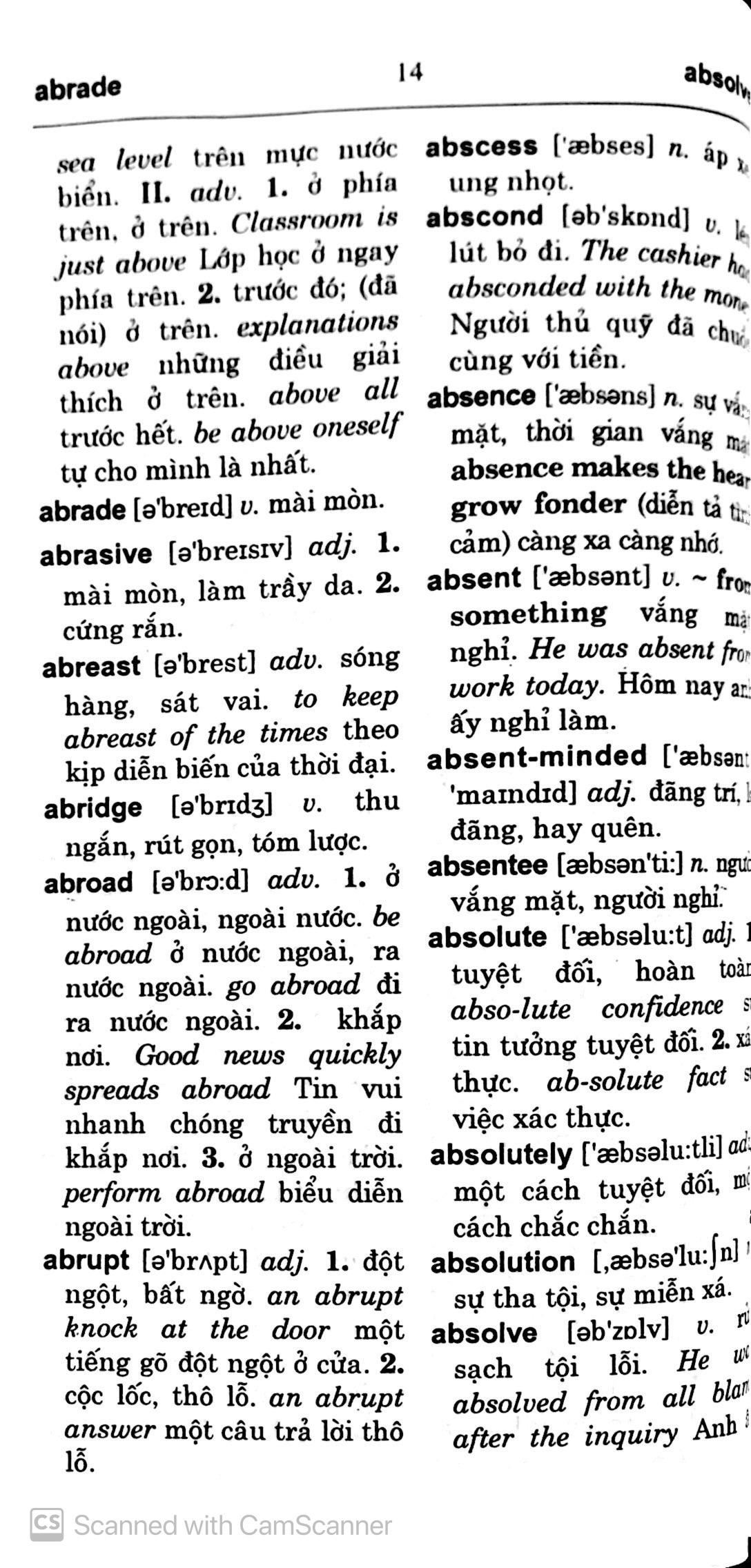 Tu Dien Anh - Viet Danh Cho Hoc Sinh