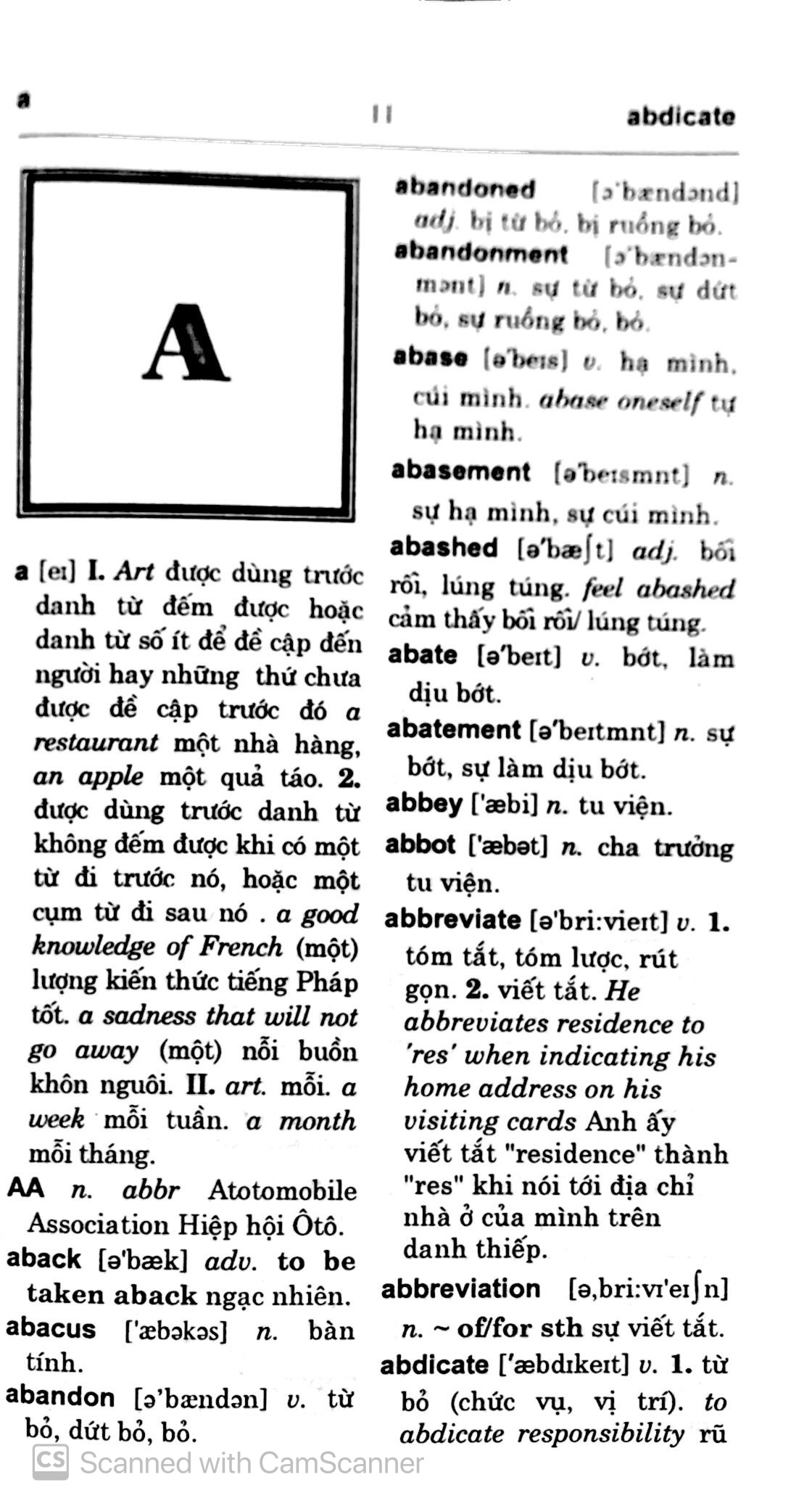 Tu Dien Anh - Viet Danh Cho Hoc Sinh