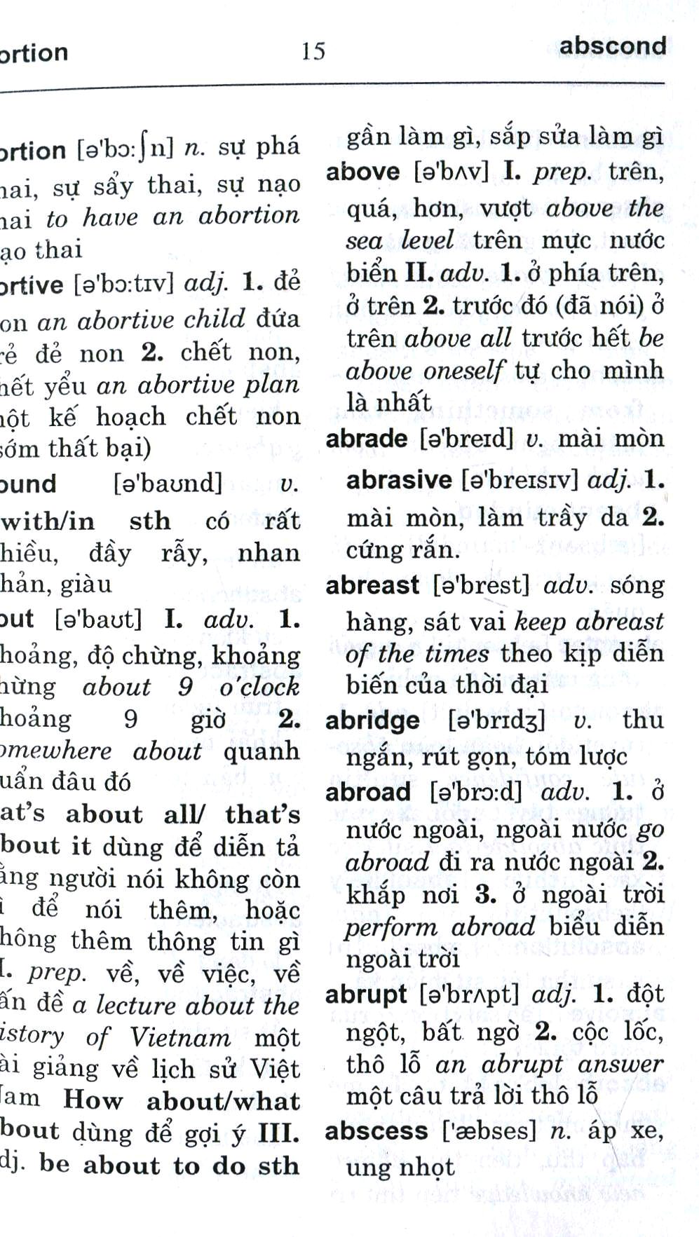 từ điển anh-viêt dành cho học sinh trung học phổ thông (170.000 từ) (tái bản 2023)
