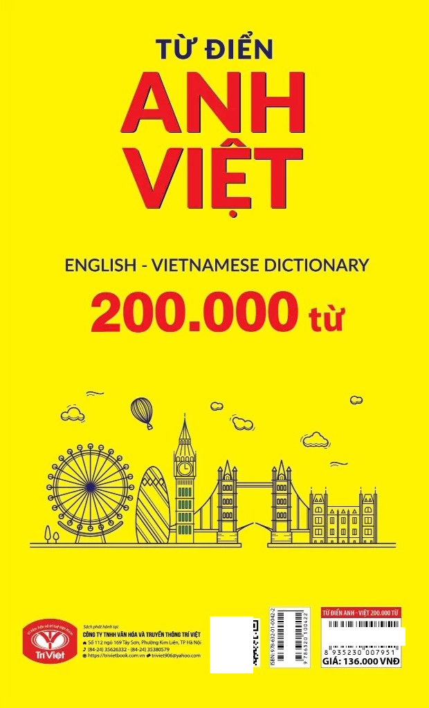 Tu Dien Anh-Viet - English-Vietnamese Dictionary - 200000 Tu