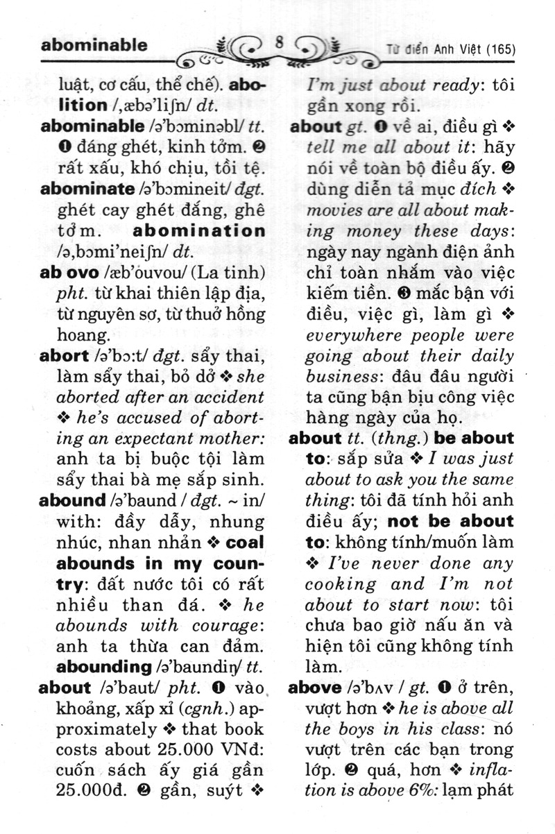 Tu Dien Anh-Viet - English-Vietnamese Dictionary - Nhieu Tu Oxford Thong Dung Nhat - Tren 165000 Tu