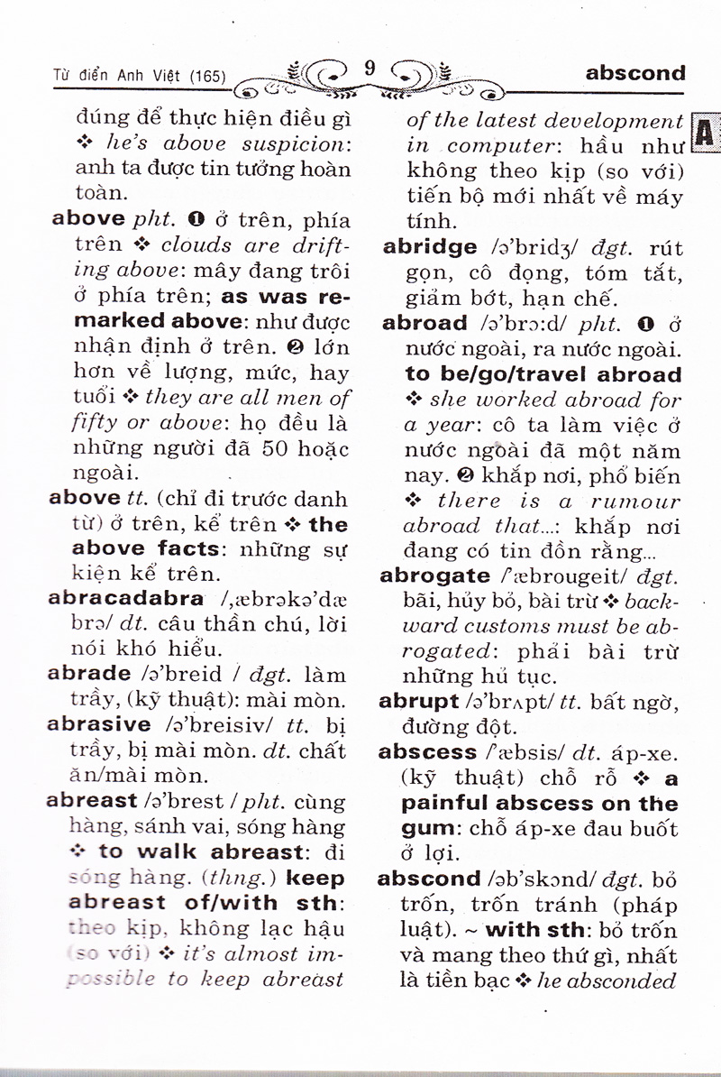 từ điển anh - việt (khoảng 165.000 từ)