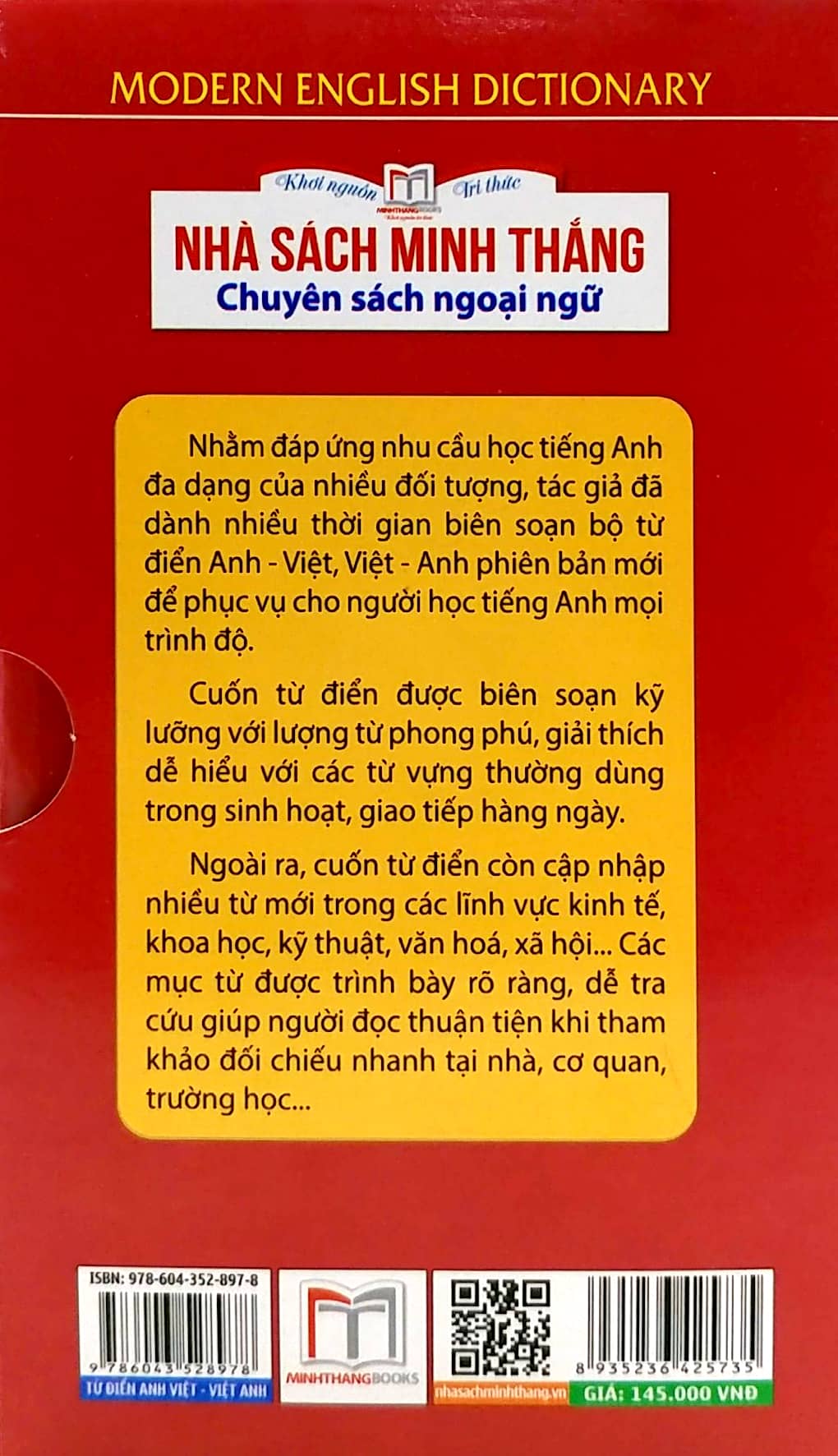 từ điển anh.việt - việt.anh (tái bản 2022)
