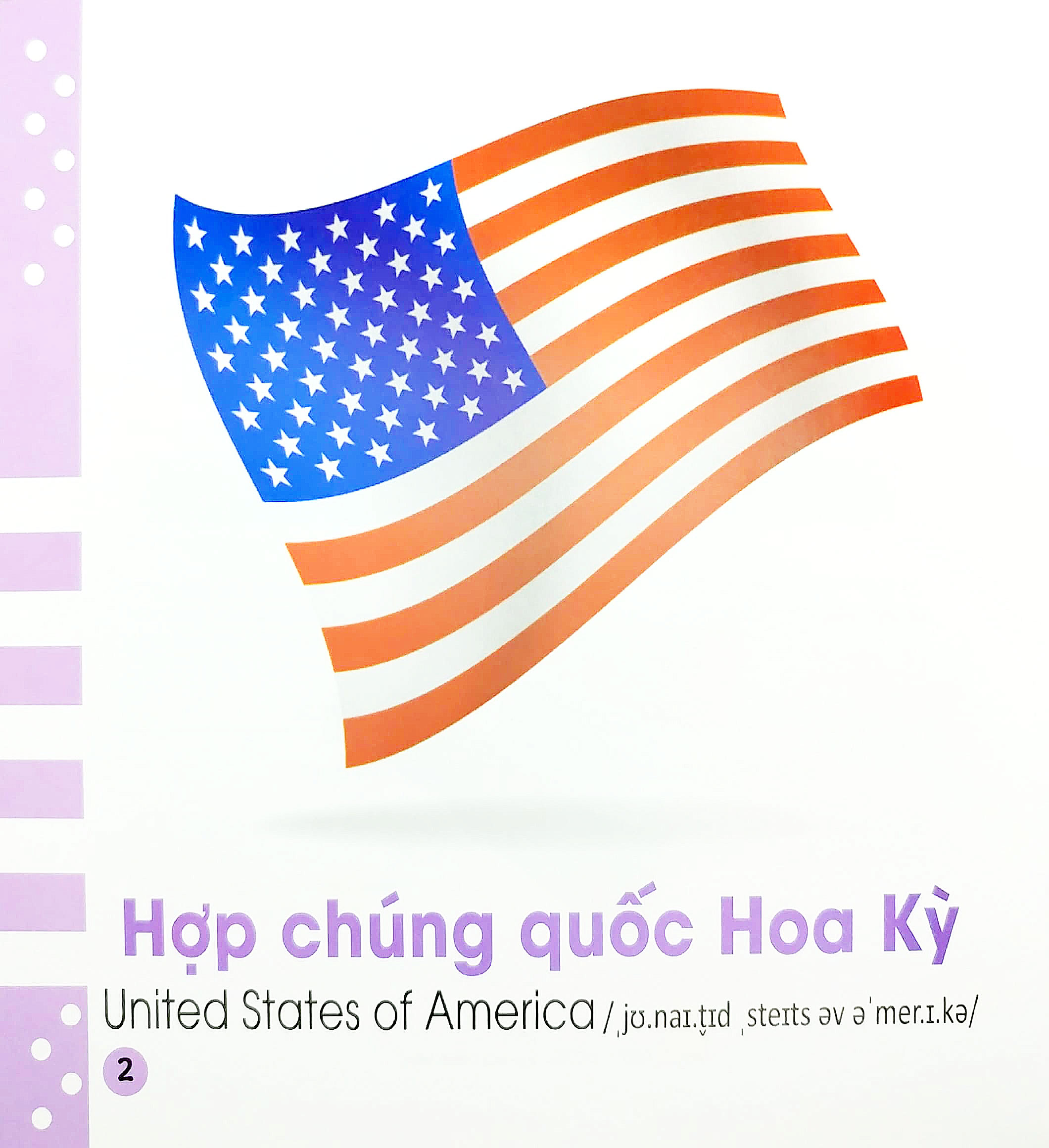 từ điển bằng hình cho bé - quốc kỳ trên thế giới - flags