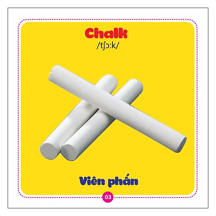 từ điển bằng hình cho bé - song ngữ anh việt - đồ dùng học tập