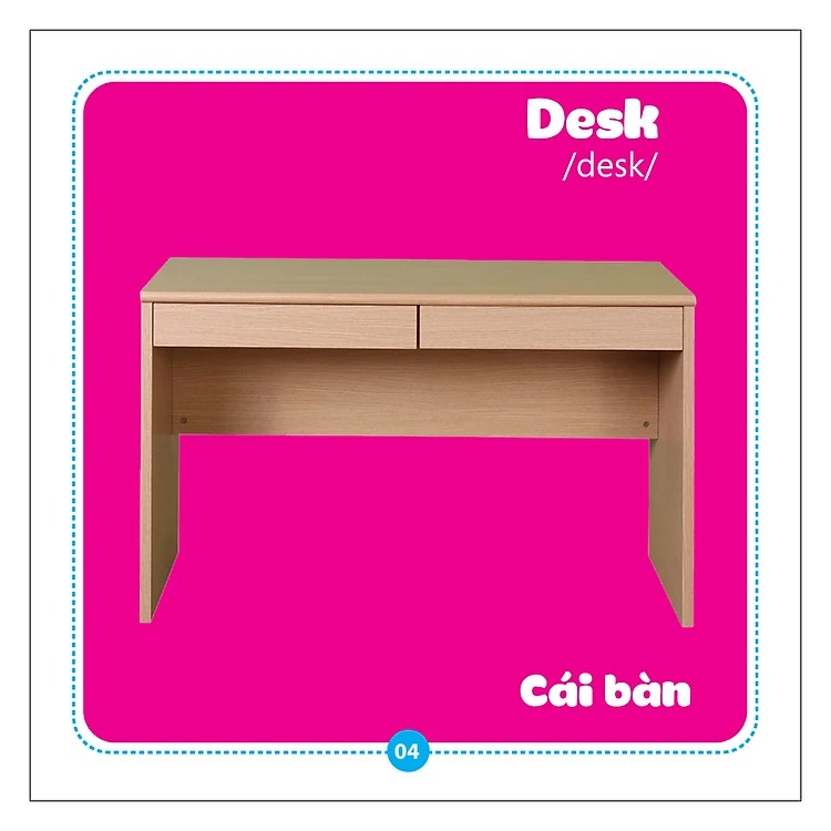 từ điển bằng hình cho bé - song ngữ anh việt - đồ dùng học tập