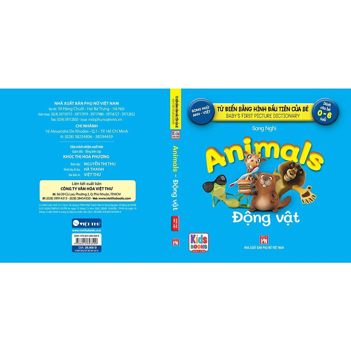 từ điển bằng hình đầu tiên của bé - animals - động vật